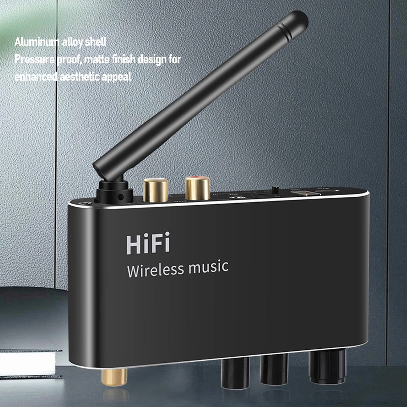 Cuifati Cyfrowe na Analogowe Konwerter Audio z Zdalnym Sterowaniem, Optyczne Koncentryczne Wejścia USB do Aux Wyjściowe Adapter Dźwiękowy Bluetooth