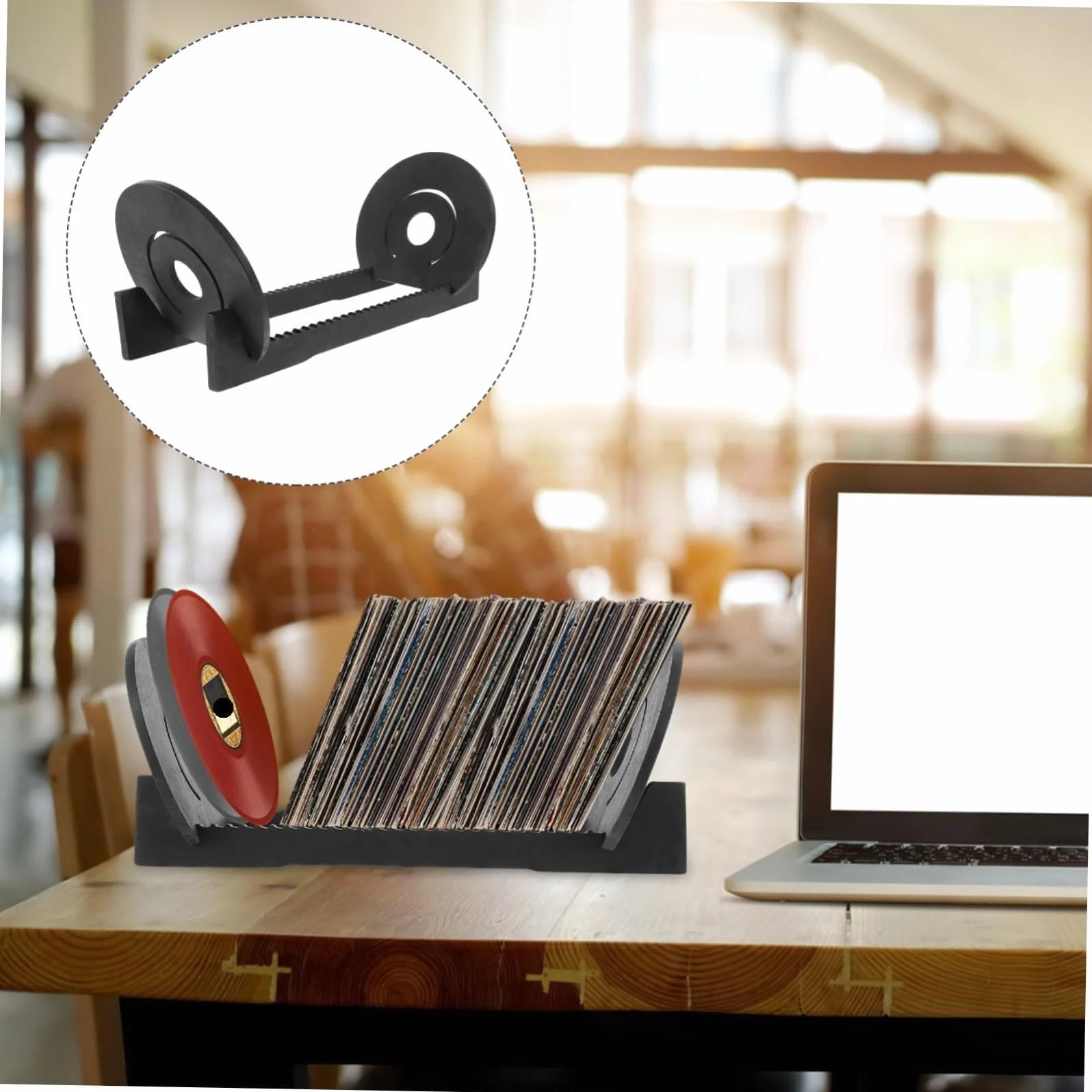 Stojak Płyty Winylowe Stojak Do Przechowywania Płyt CD Uchwyt Na Płyty Winylowe Ekspozycyjny Albumy Organizer Biurko Kolekcja Winylowych Uchwyt