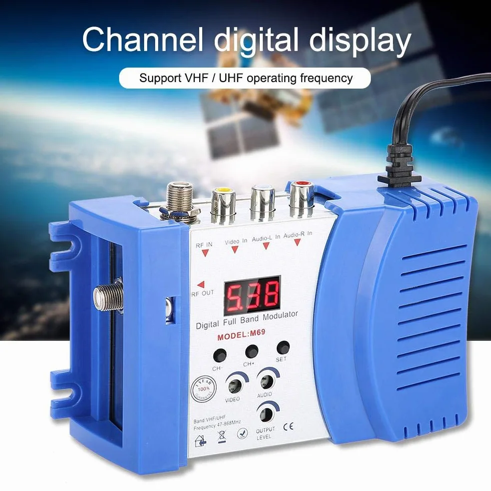 Elprico Modulator cyfrowy, moduł CATV VHF/UHF RF do kamer CCD wideo odbiorniki satelitarne (przepisy europejskie)