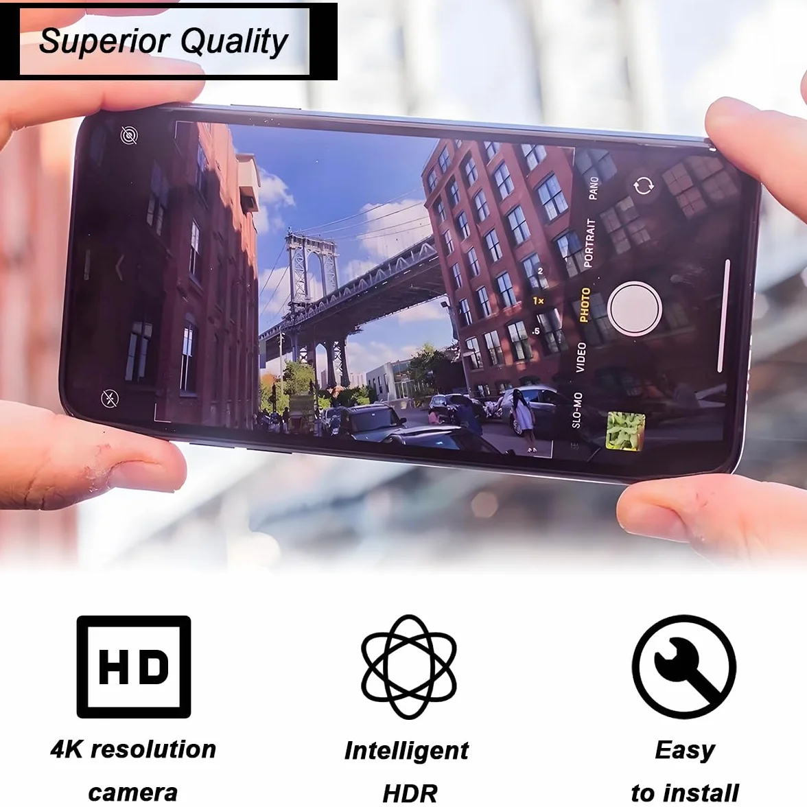 Tylna kamera do iPhone'a 12 6,1 cala 12 MP HD Smart HDR moduł z dwoma obiektywami zamiennik