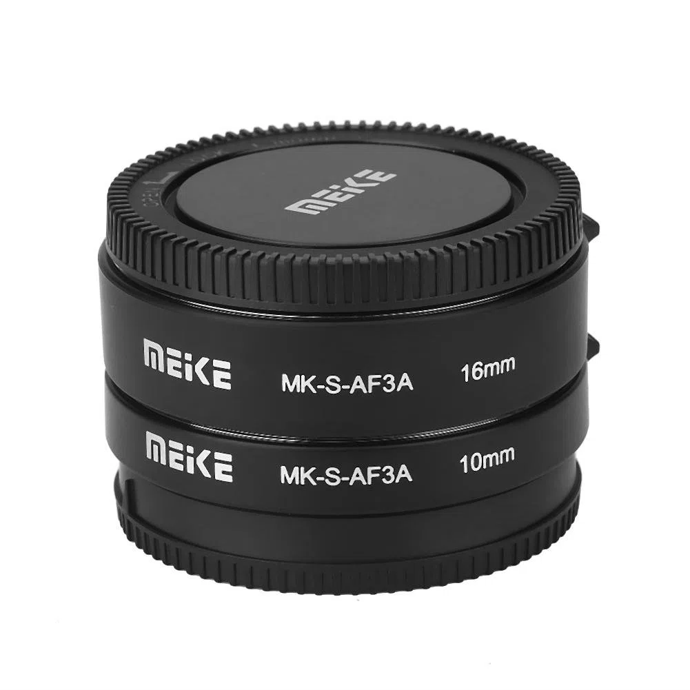 Pierścień adaptera do obiektywu aparatu, automatyczny autofokus 10mm 16mm zestaw przedłużaczy makro do aparatów z mocowaniem E.
