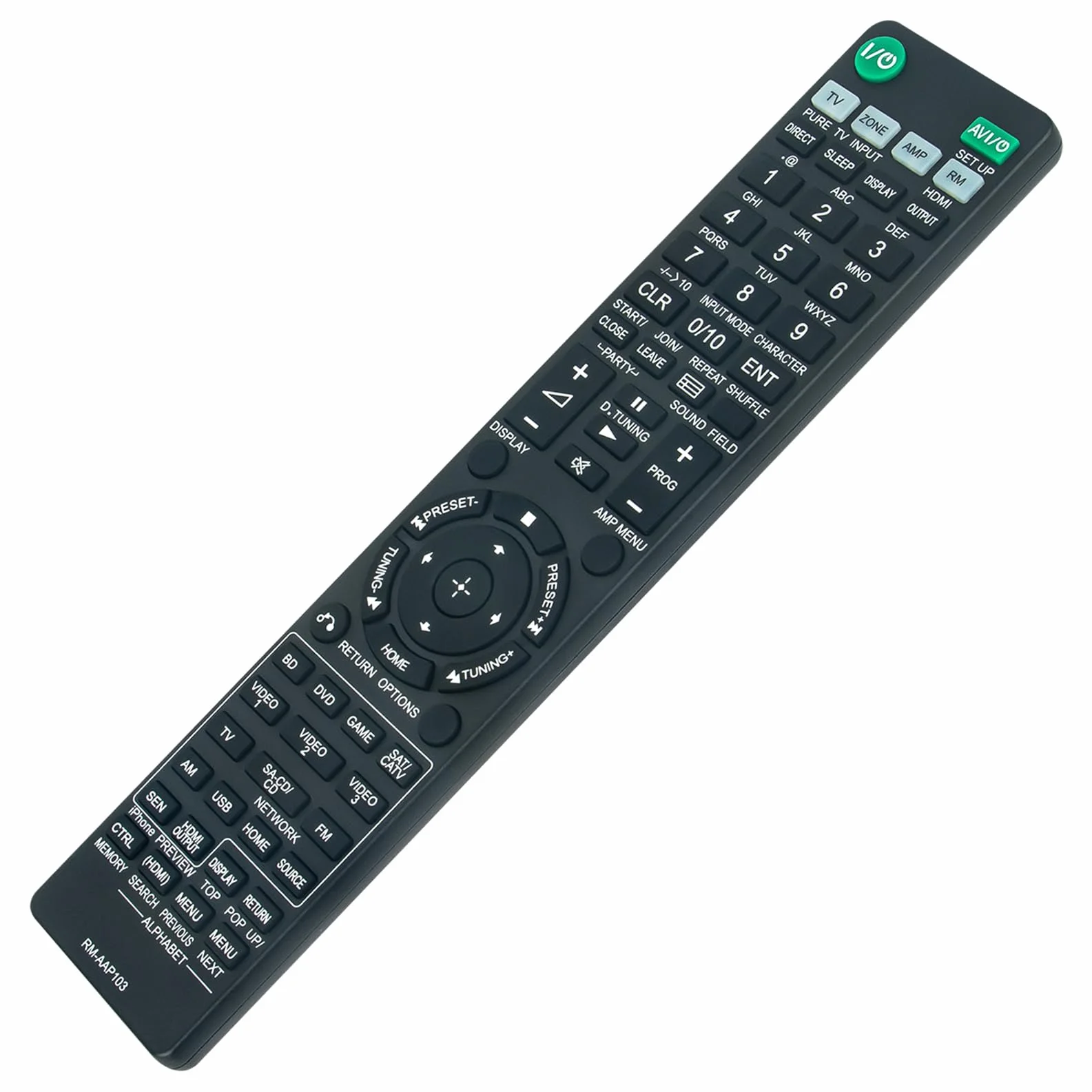 ALLIMITY RM-AAP103 pilot zastępczy pasuje do systemu AV Sony STR-DH820 STR-DN1040 STR-DH1040 STRDH820 STRDN1040 STRDH1040 STR DH820 DN1040 DH1040 RMAAP103