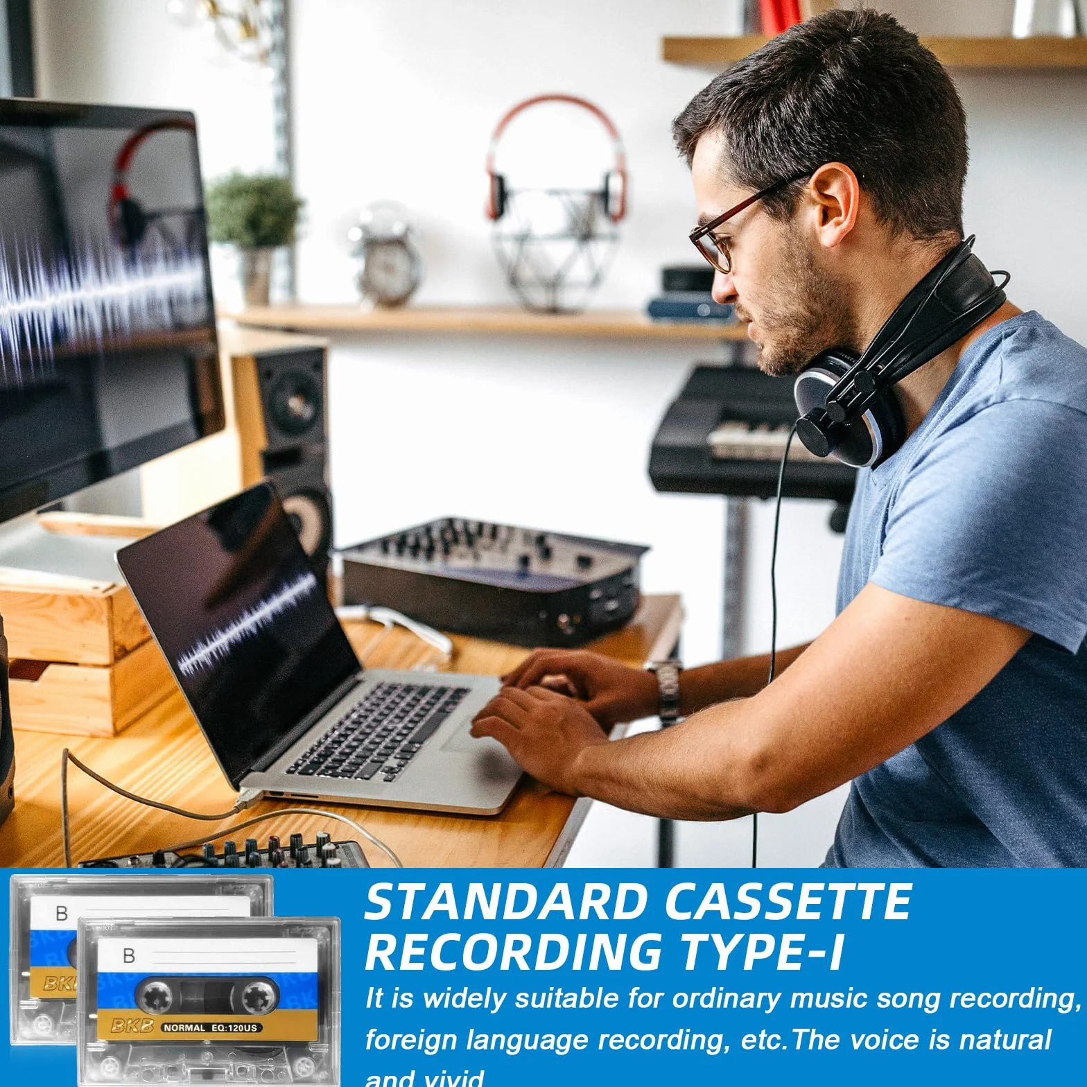 Kasety audio 90 min Empty Cassette Tapes puste kasety do muzycznych nagrań z redukcją szumów
