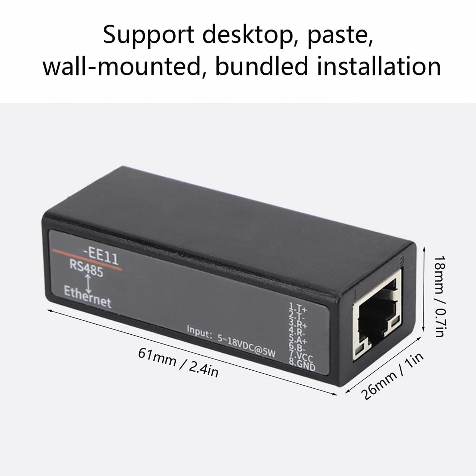 HF7121 Moduł Komunikacyjny Serwer Szeregowy Ethernet DTU 5-36VDC Linux 10/100M Ethernet 460800 bps MIPS MCU 32MB RAM 16MB Flash