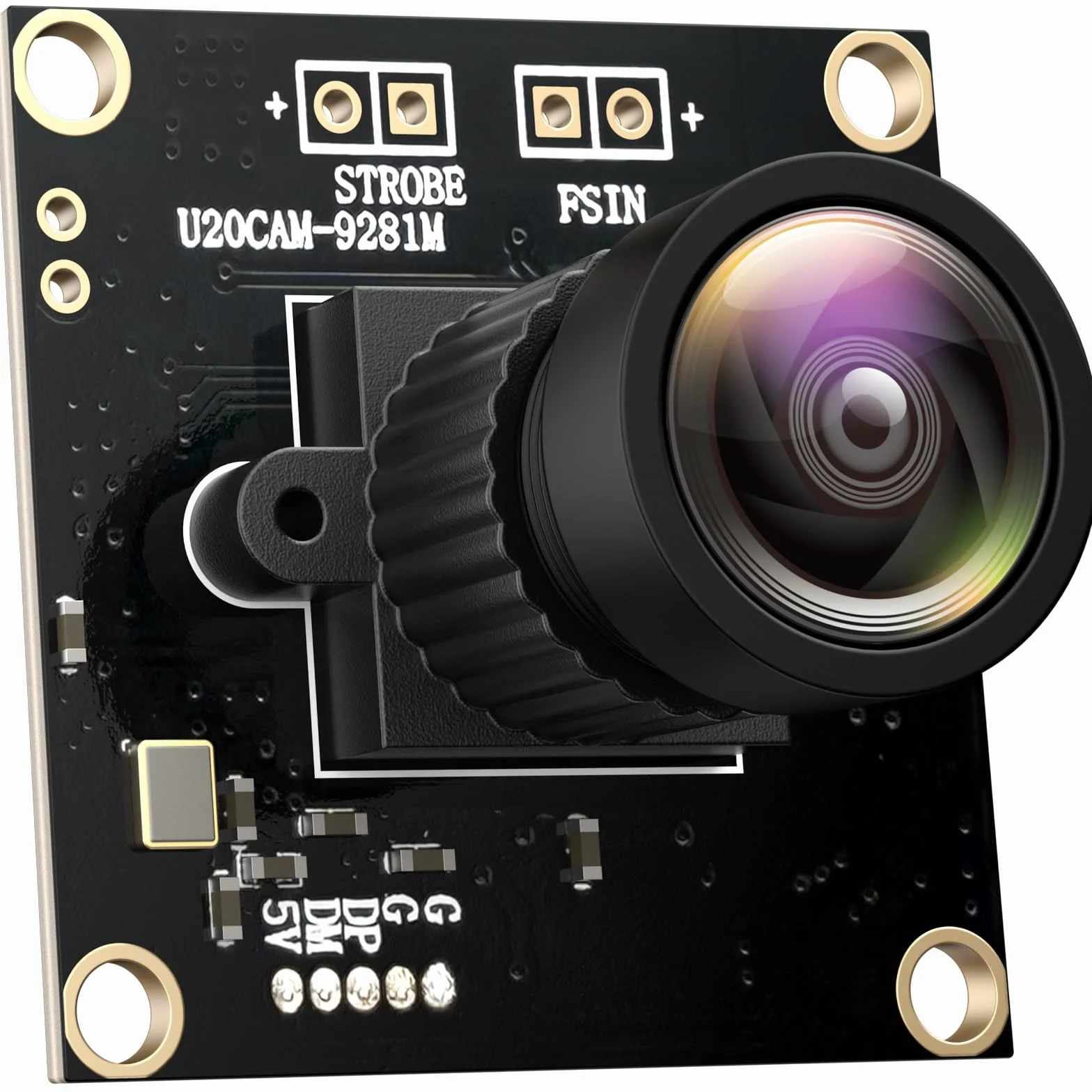 InnoMaker Moduł kamery USB2.0 UVC 1M Global Shutter Sensor Mono OV9281 720p 120fps z sterownikiem UVC triggerem zewnętrznym strobem do Raspberry Pi Jetson Nano Komputery Windows Linux Android Mac OS