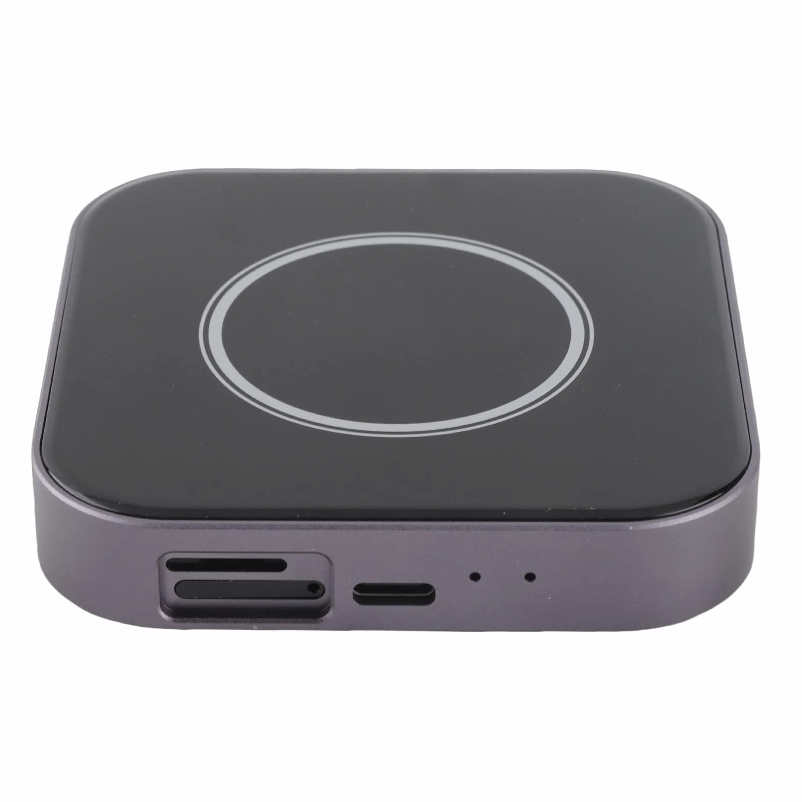 Generic Automatyczny Adapter Bezprzewodowy 4G LTE Car Video Entertainment Box do i Auto z funkcją Dzielonego Ekranu dla Pojazdów, Stop Aluminium