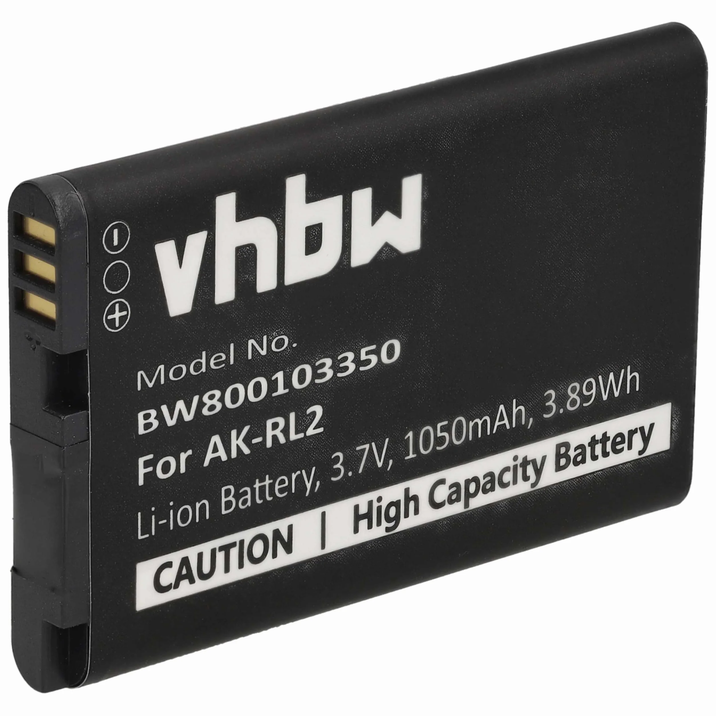 vhbw 1 x akumulator kompatybilny z Emporia V20M, V20MC, V20MB, VF4, V20ME telefon komórkowy smartfon dla seniorów (1050 mAh, 3,7 V, litowo-jonowy) – zamiennik do AK-RL2