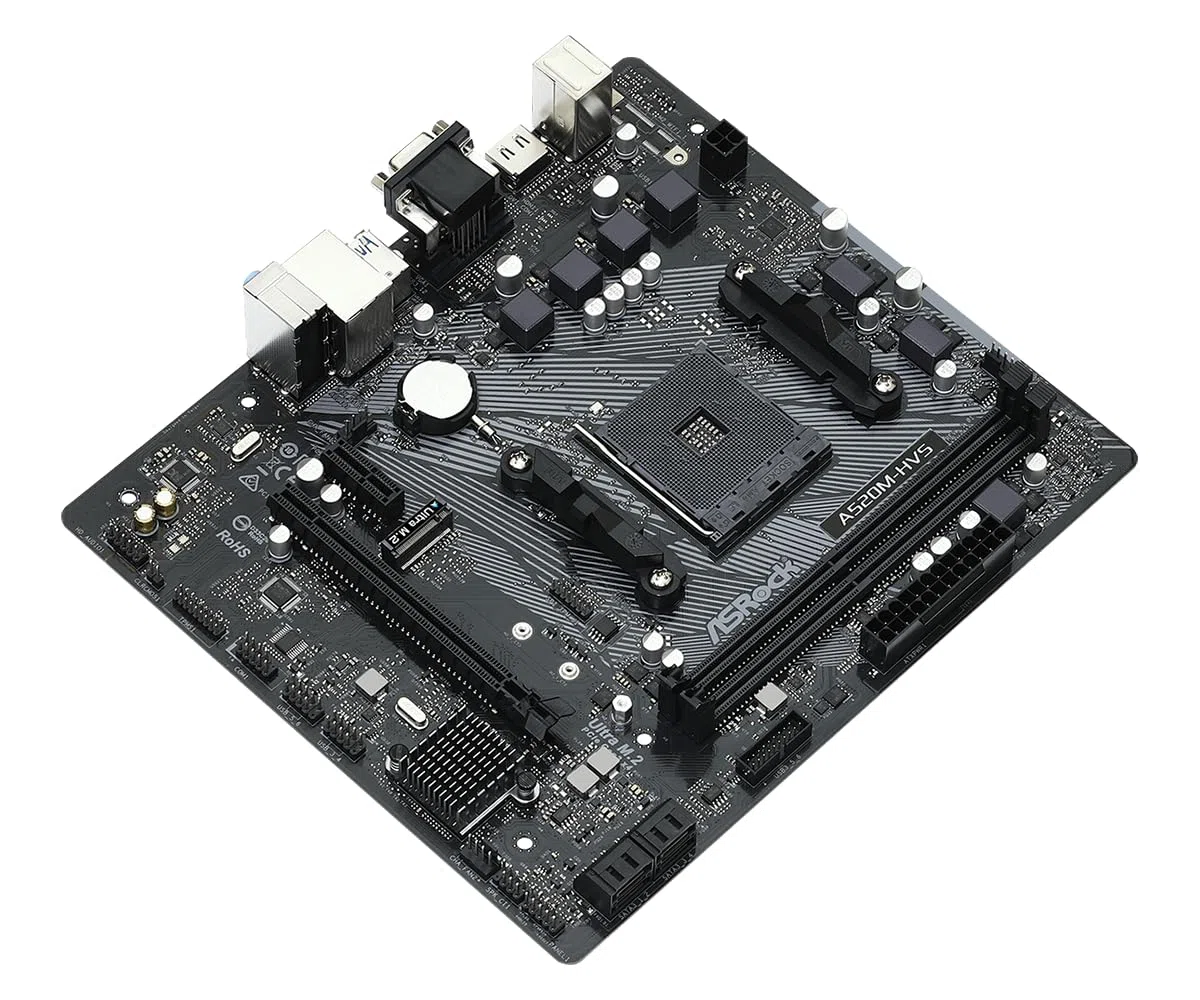 ASRock A520M-HVS AM4 2 DDR4 4XSATA3 Ultra M.2 6XUSB porty VGA/HDM płyta główna 90-MXBE60-A0UAYZ