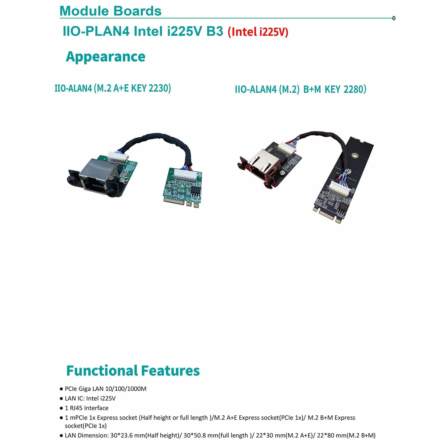 youyeetoo M.2 do gigabitowej karty sieciowej, Intel i226 2.5G Ethernet Server NIC, kompatybilny z kluczem M.2 B+M i kluczem M.2 A+E, do youyeetoo X1 (i225 zaktualizowana wersja)
