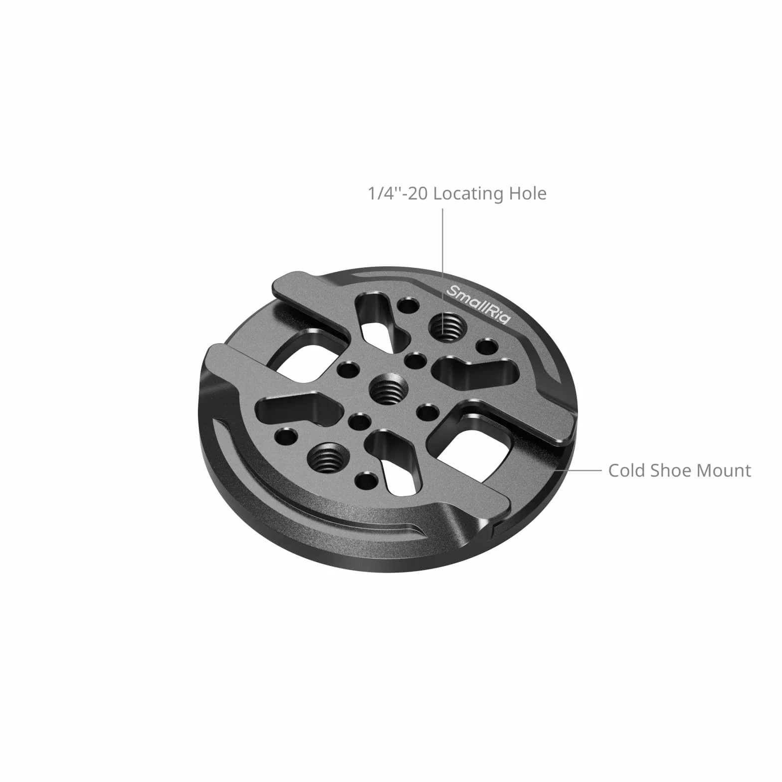 SmallRig Magnetic Phone Mount Plate do iPhone'a, Mocowanie na Zimną Stopkę, Otwór Gwintowany 1/4"-20, do DJI Mic 2, Kije do Selfie z Głowicą Kulową