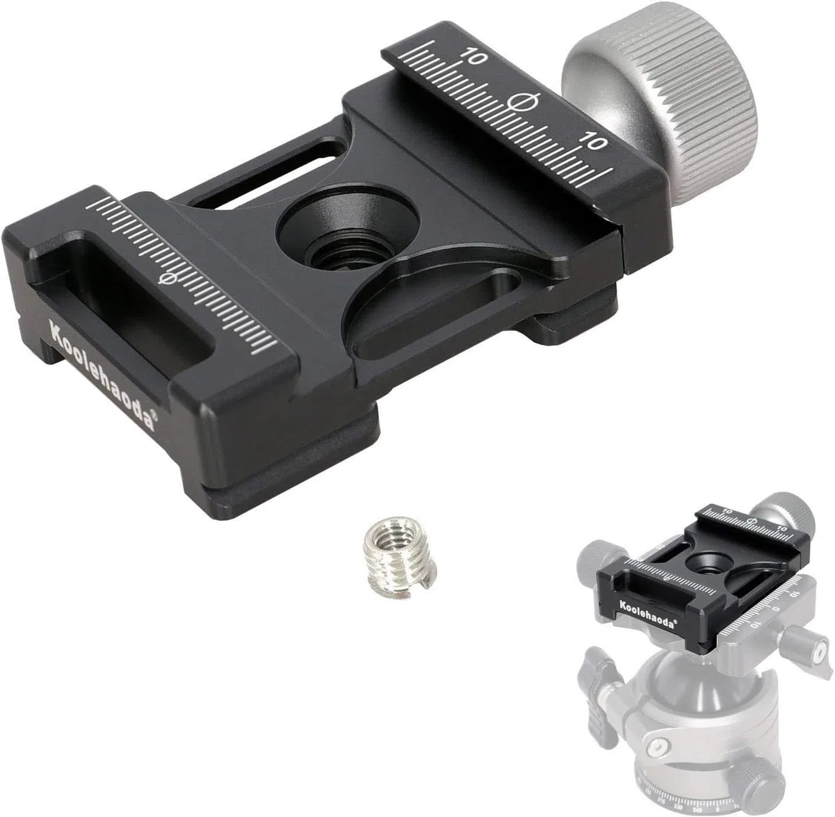 koolehaoda 38 mm Szerokość Milano Tail Quick Release Plate Clamp Compatible Arca Swiss, do 38mm QR Plate, Monopod Ballhead Statyw
