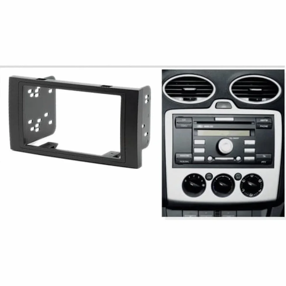Zestaw montażowy do radia samochodowego 2 ramka DIN adapter ISO antenowy klucze demontażu Ford Focus C-Max S-Max Fusion Transit Fiesta Galaxy