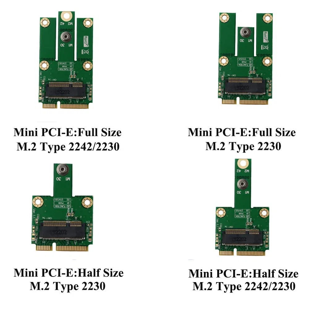 HLT m.2 (NGFF) do mPCIe (PCIe + USB) adapter