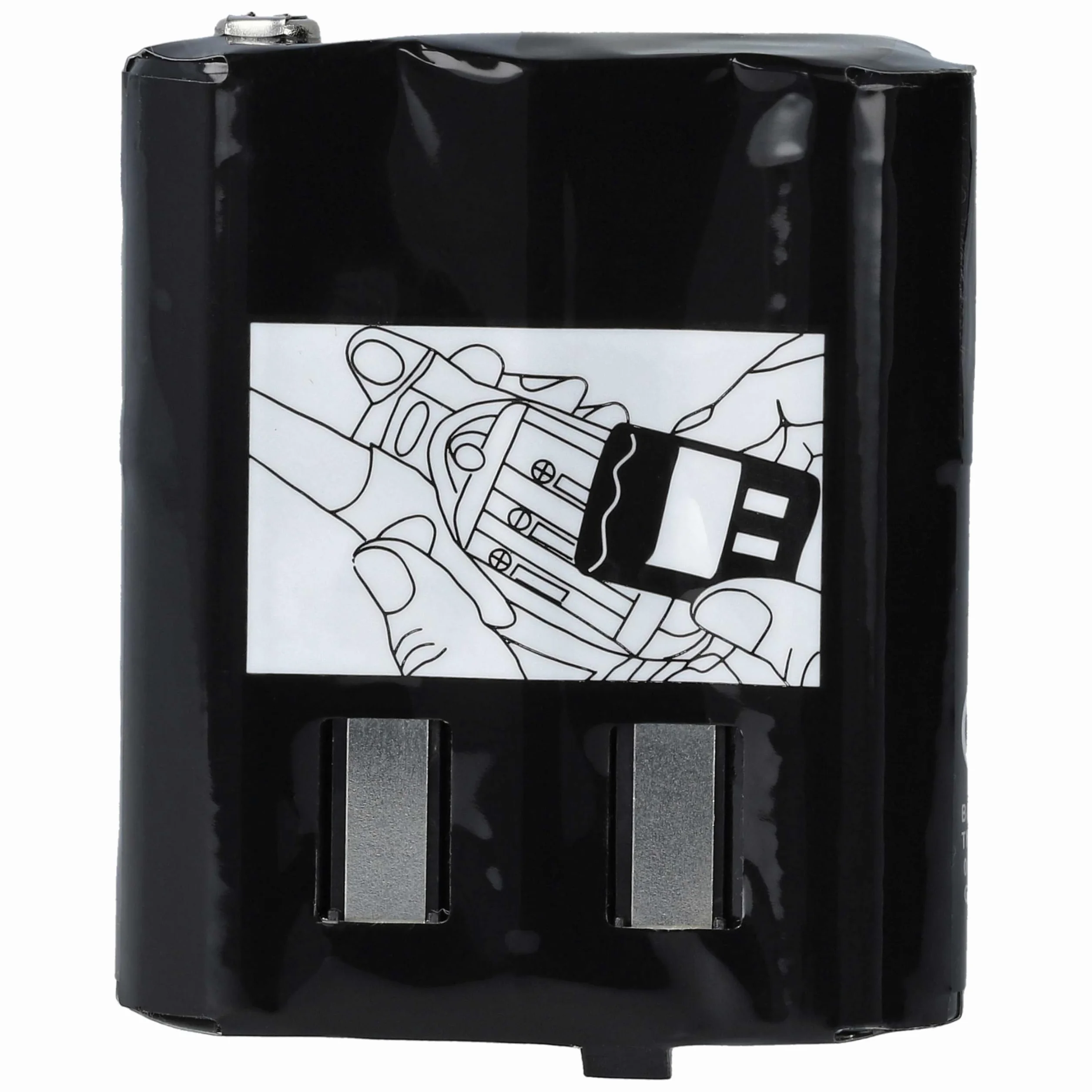 vhbw Zestaw 5 baterii zamiennik Motorola NNTN4385 PMNN4477 NNTN4384 PMNN4477A PMNN4477AR do radia 1500mAh 3,6V NiMH