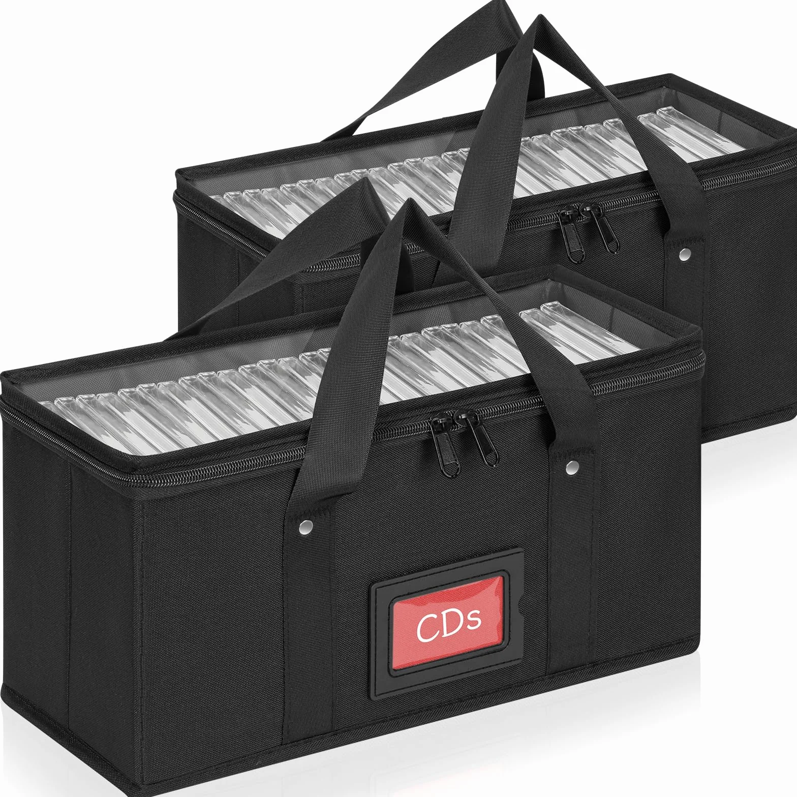 skrzynka na płyty CD, 2 skrzynki na CD, torba na płyty CD (34 * 16 * 14 cm), na łącznie 60-62 płyty CD, torba zbiorcza na płyty CD z uchwytem, skrzynka na płyty CD z przezroczystą pokrywą dla