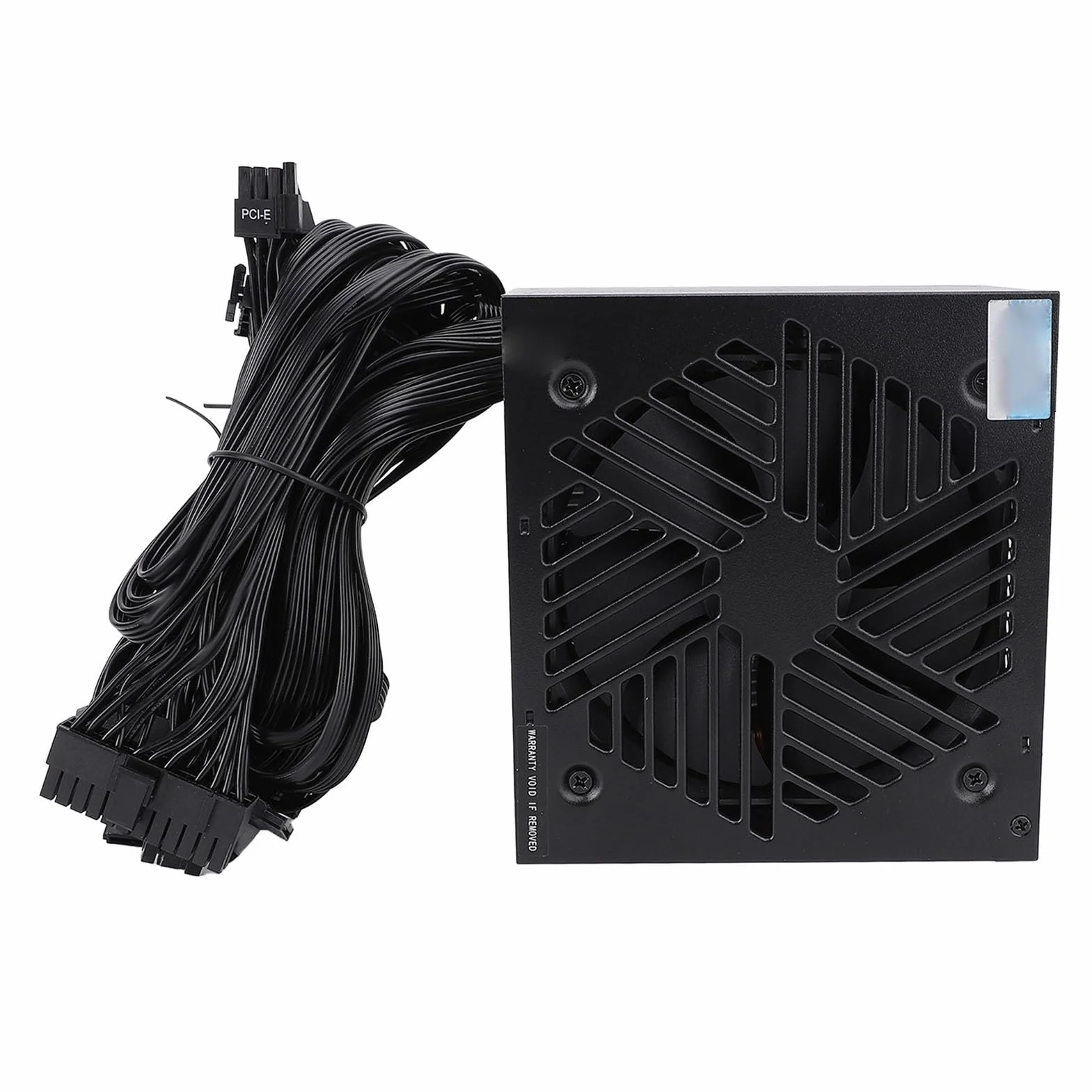 Asixxsix Zasilacz 600 W Certyfikat 80+ Bronze, Pojedyncza Szyna Zasilacza ATX 12 V z Cichym Wentylatorem 120 Mm Inteligentne Zarządzanie temperaturą dla Komputerów do Gier Wysokowydajne Procesory