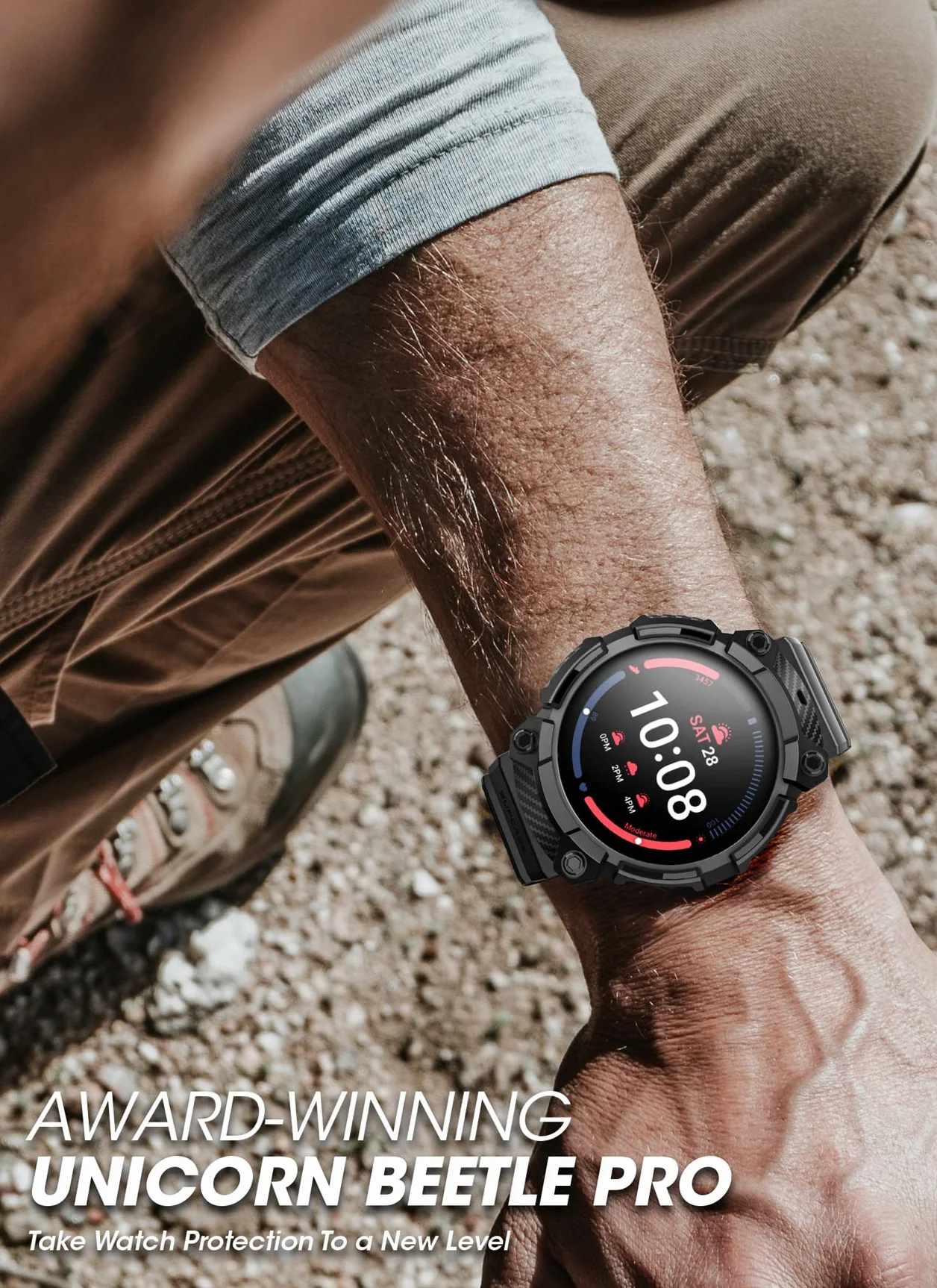 SUPCASE Wytrzymałe etui ochronne z paskami do Galaxy Watch 5 Pro 45 mm, wersja 2022 Unicorn Beetle Pro