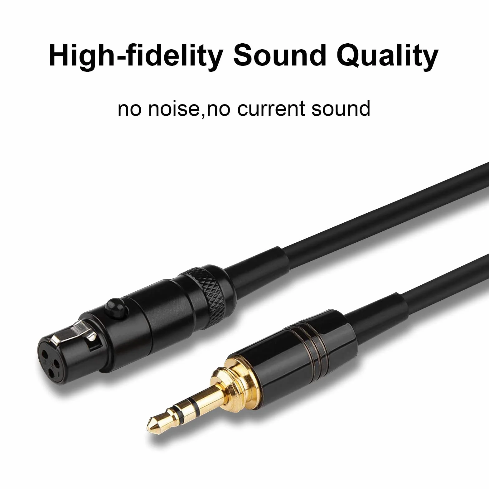 Zamienny kabel audio do słuchawek AKG K240 K240S K240MK II Q701 K702 K141 K171 K181 K271s K271 MKII M220 Pioneer HDJ-2000 czarny