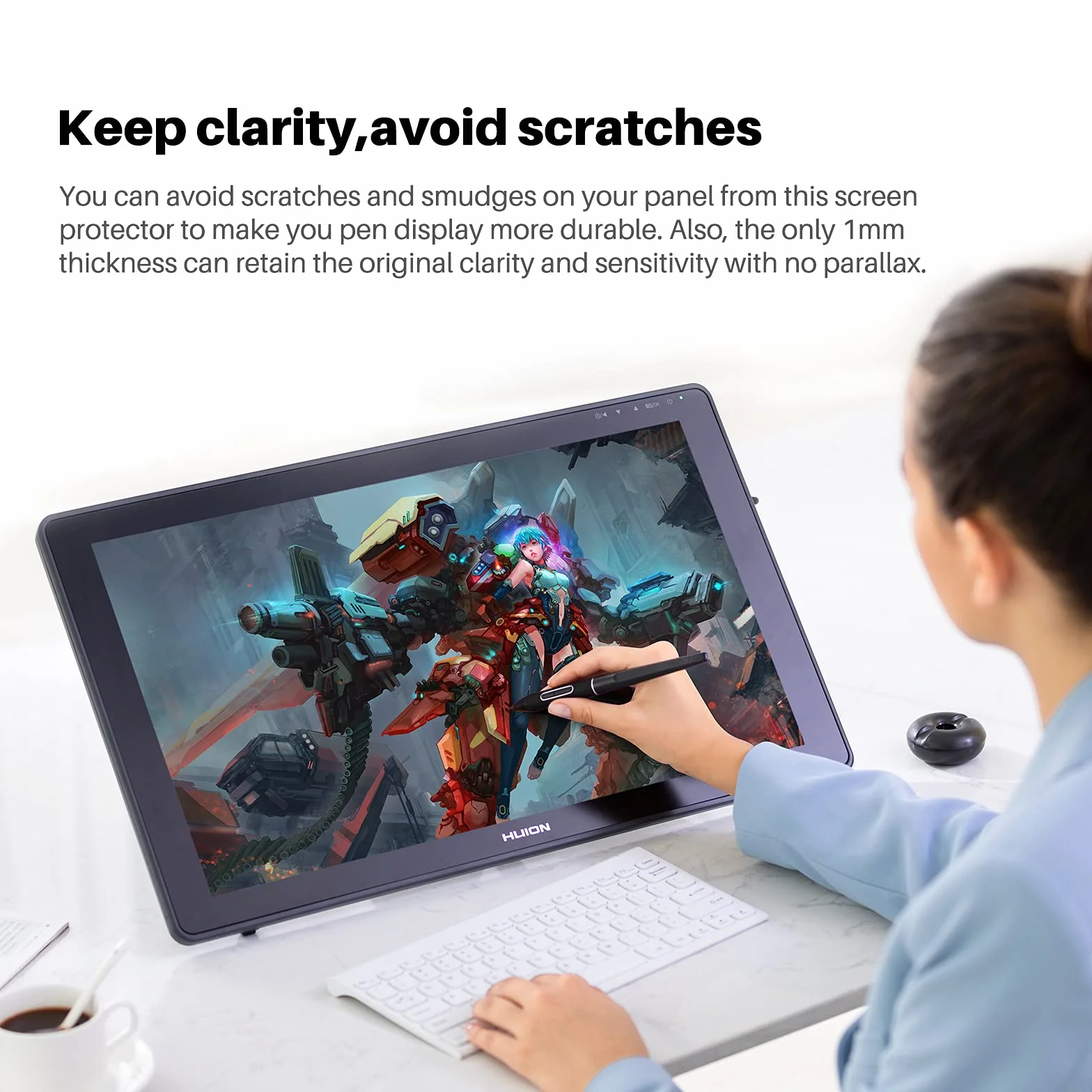 HUION Anti-Glare Grafika Film Plastikowy Rysunek Monitor Protector 13" Screen Protector Folia Kamvas 13 Rysunek Tablet