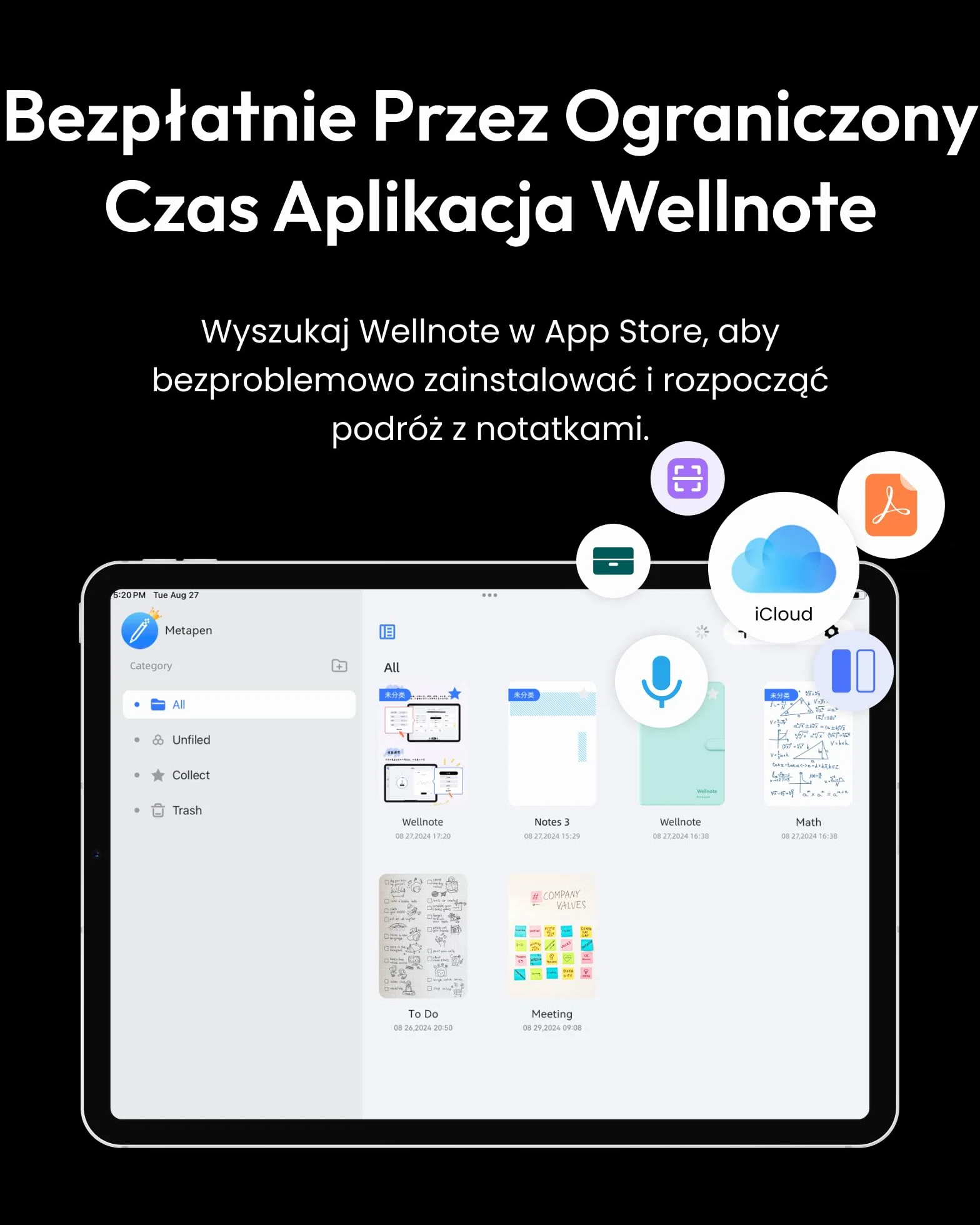 Metapen Stylus A8 Kompatybilny z iPad 2018-2026,2X Szybsze ładowanie,Odrzucanie dłoni, Rysik do iPada 11 A16/10/9/8/7/6,Air 5/4/3/M2/M3,M4 Pro 12,9 cala/11 cali/13 cali M4,M5 Mini 6/5
