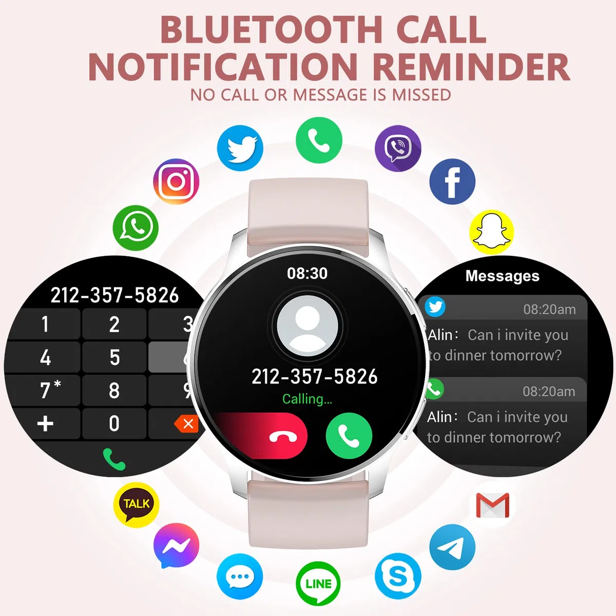 Smartwatch dla kobiet i mężczyzn Fitness I50