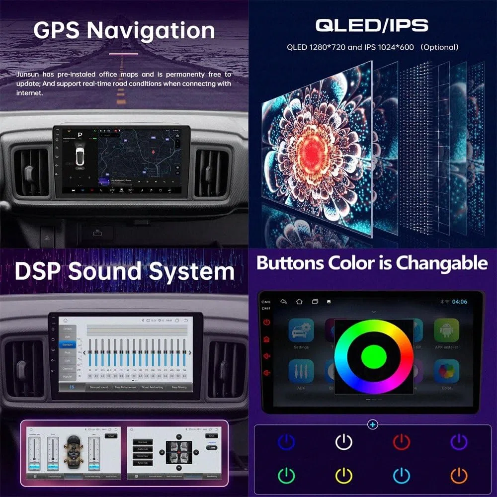 Przenośny Ekran Dotykowy Do Samochodu dla Toyota Prius XW30 LHD Odbiorniki Car Audio, Wyświetlacz Hd, Przenośna Nawigacja Na Żywo, Odtwarzacz Muzyki, 4 Rdzeń 4G+64G