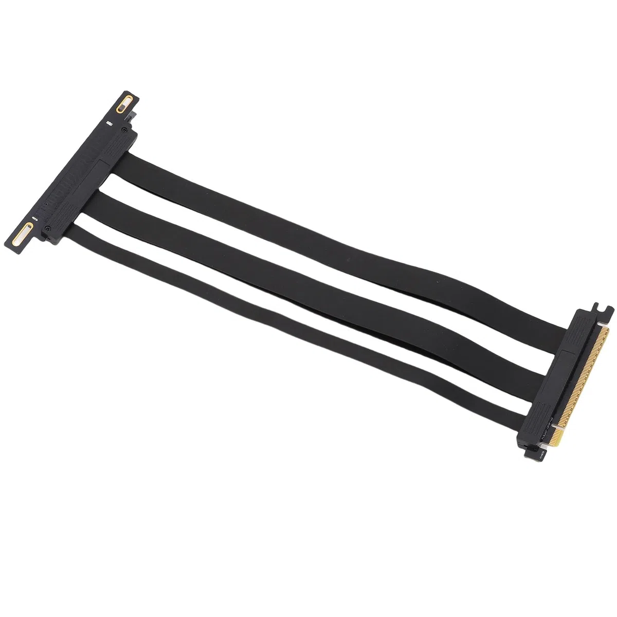aqxreight aqxreight Kabel Nośny PCIe 5.0 X16 Ekranowany Pod Kątem 90 Stopni Przedłużacz GPU do Modeli i Serwerów RTX 4090, ITX Szybki Kabel PCI 5.0 X16 128 Gb/s Elastyczna Konstrukcja do Obudów