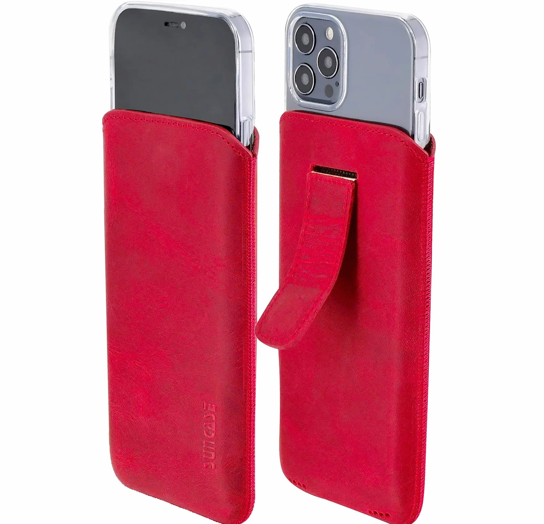 Suncase Etui kompatybilne z iPhone 14 Pro Max (6,7") ochronne z funkcją wyciągania, antyczna czerwień