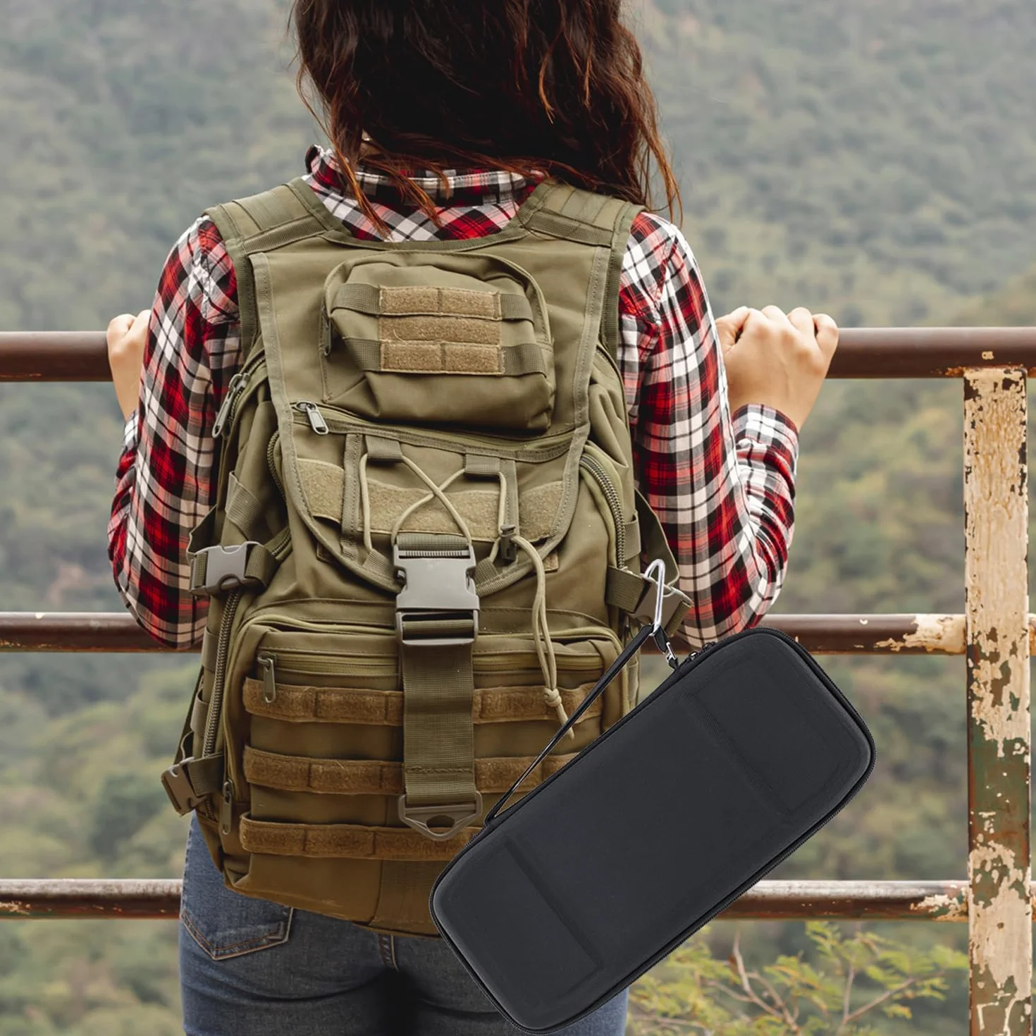 YIIWAY Twarde etui podróżne kompatybilne ze Lenovo Legion Go / Go S / Go 2 , Tylko Etui - Czarny YC84006