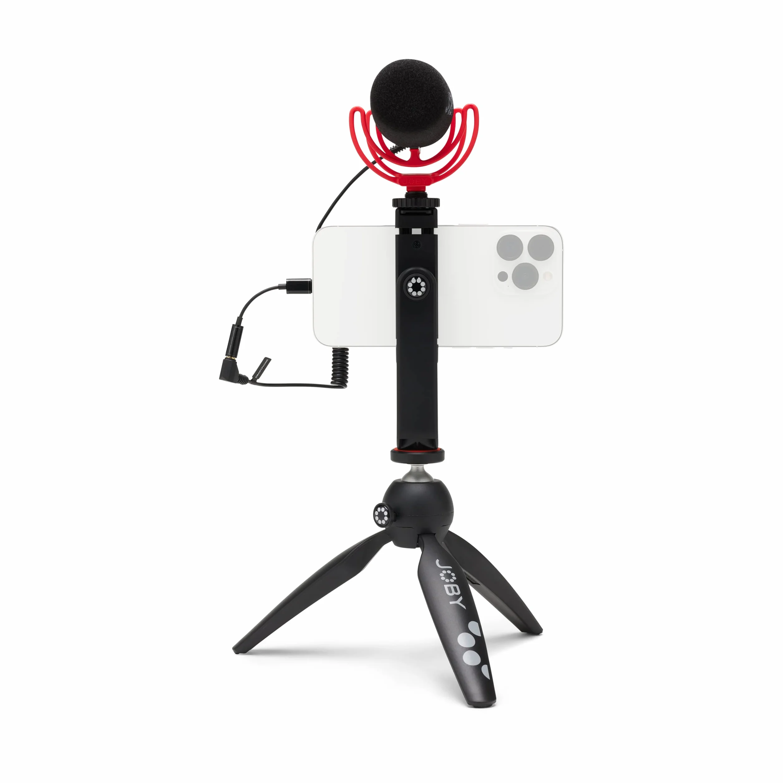 JOBY HandyPod 2 zestaw, statyw stołowy z uchwytem na telefon GripTight 360 i mocowaniem przegubowym, statyw do telefonów do smartfonów, kamery akcji i aparatów bezlusterkowych lub urządzeń do 1,0 kg,
