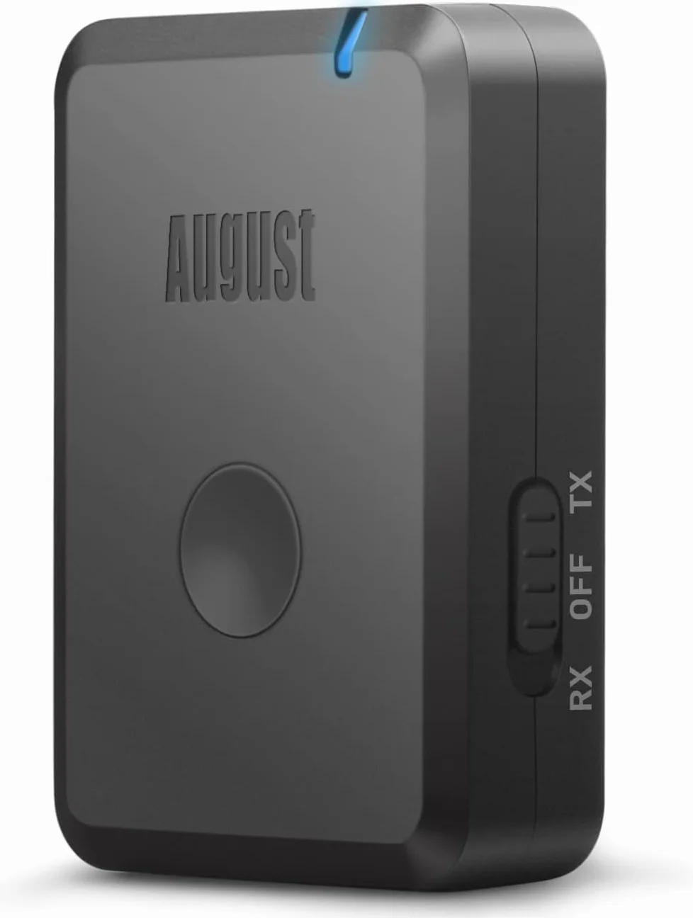 August MR260 – Nadajnik i odbiornik Bluetooth, 3,5 mm AUX –Bezprzewodowy, wbudowana bateria, telewizora,z połączeniem o niskim opóźnieniu 40 ms, zapewnia do 10 godzin pracy na baterii–czarny