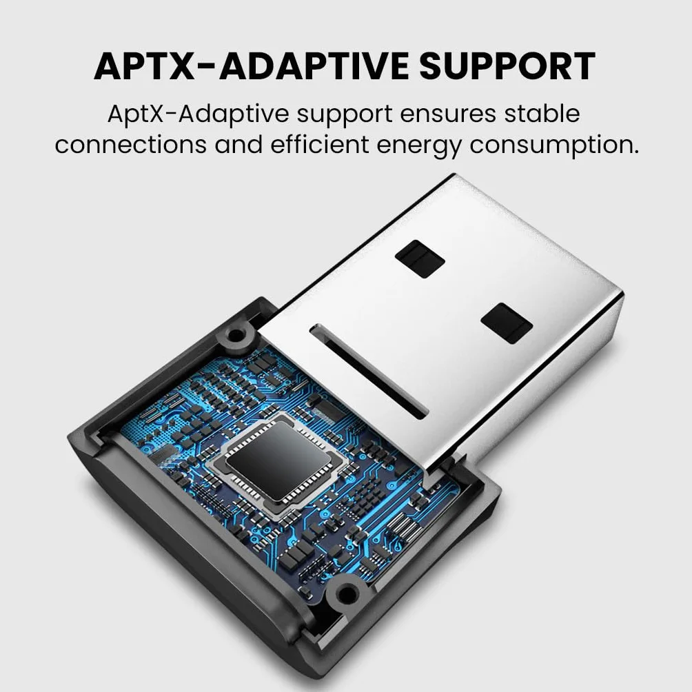 Avantree DG80-Gaming adapter USB Bluetooth 5.3 do PS5 i konsoli do gier z niskim opóźnieniem i aptX-Adaptive, bezprzewodowy