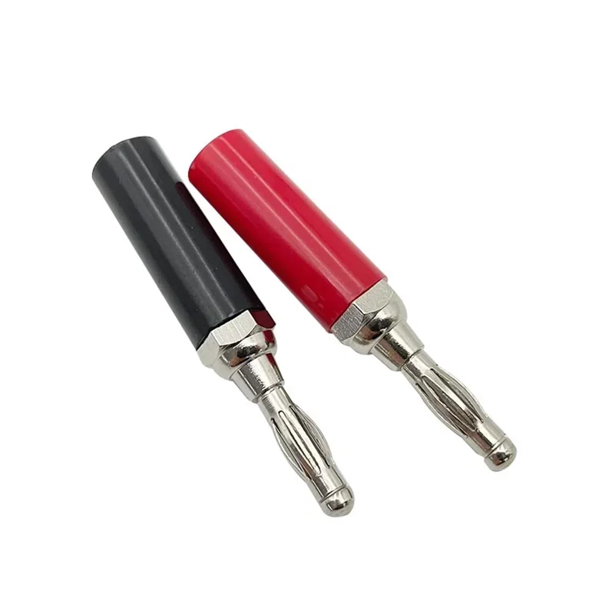 20/80/200 szt. 4 mm Kabel adaptera kabla audio Złącze głośnika Nikl/chromowanie terminal jack audio bananowy(40 Black)