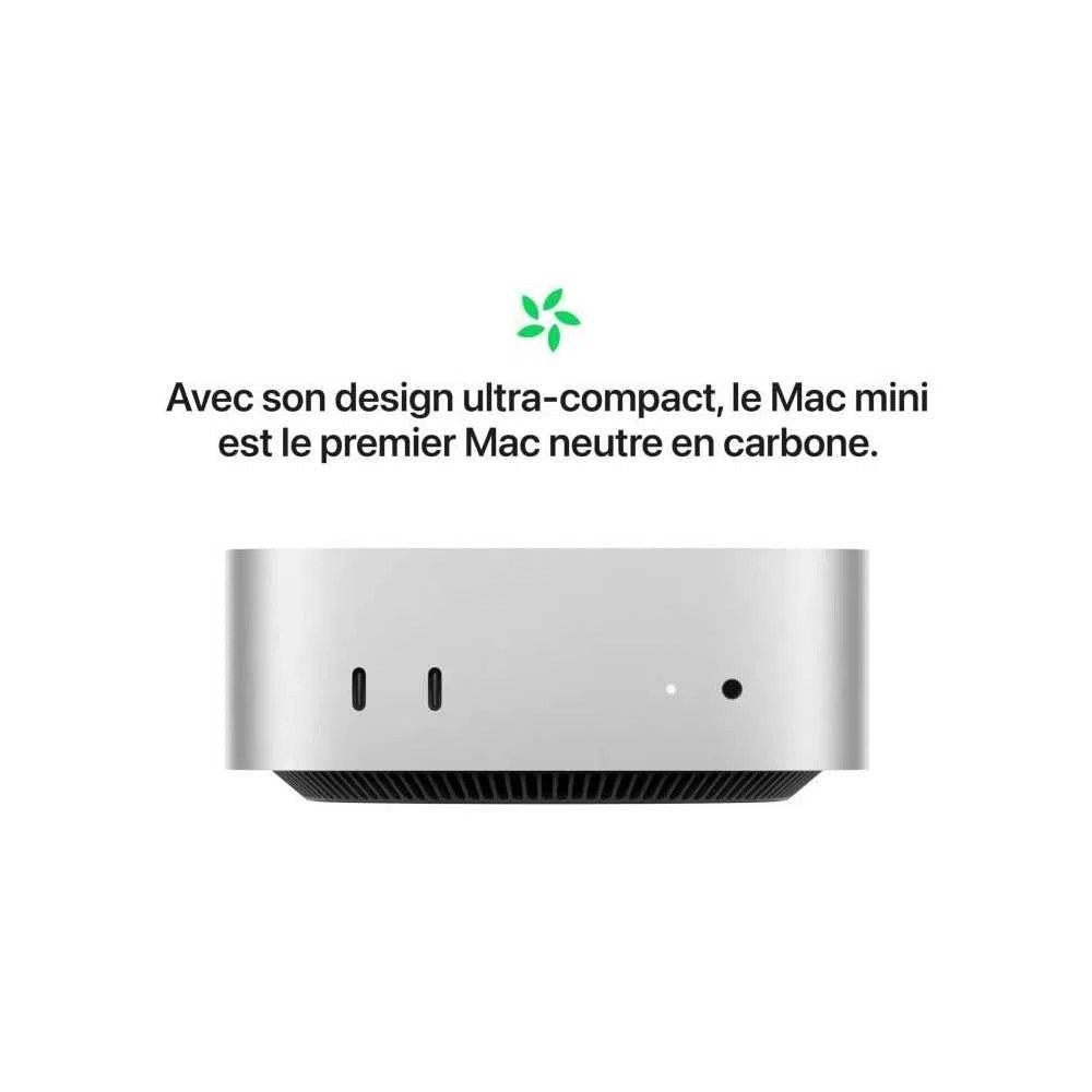 Apple Mac mini komputer stacjonarny z chipem M4 Pro, 12-rdzeniowym procesorem i 16-rdzeniowym GPU: 24GB ujednoliconej pamięci, 512 GB pamięci SSD, Gigabit Ethernet. Kompatybilny z iPhone/iPad