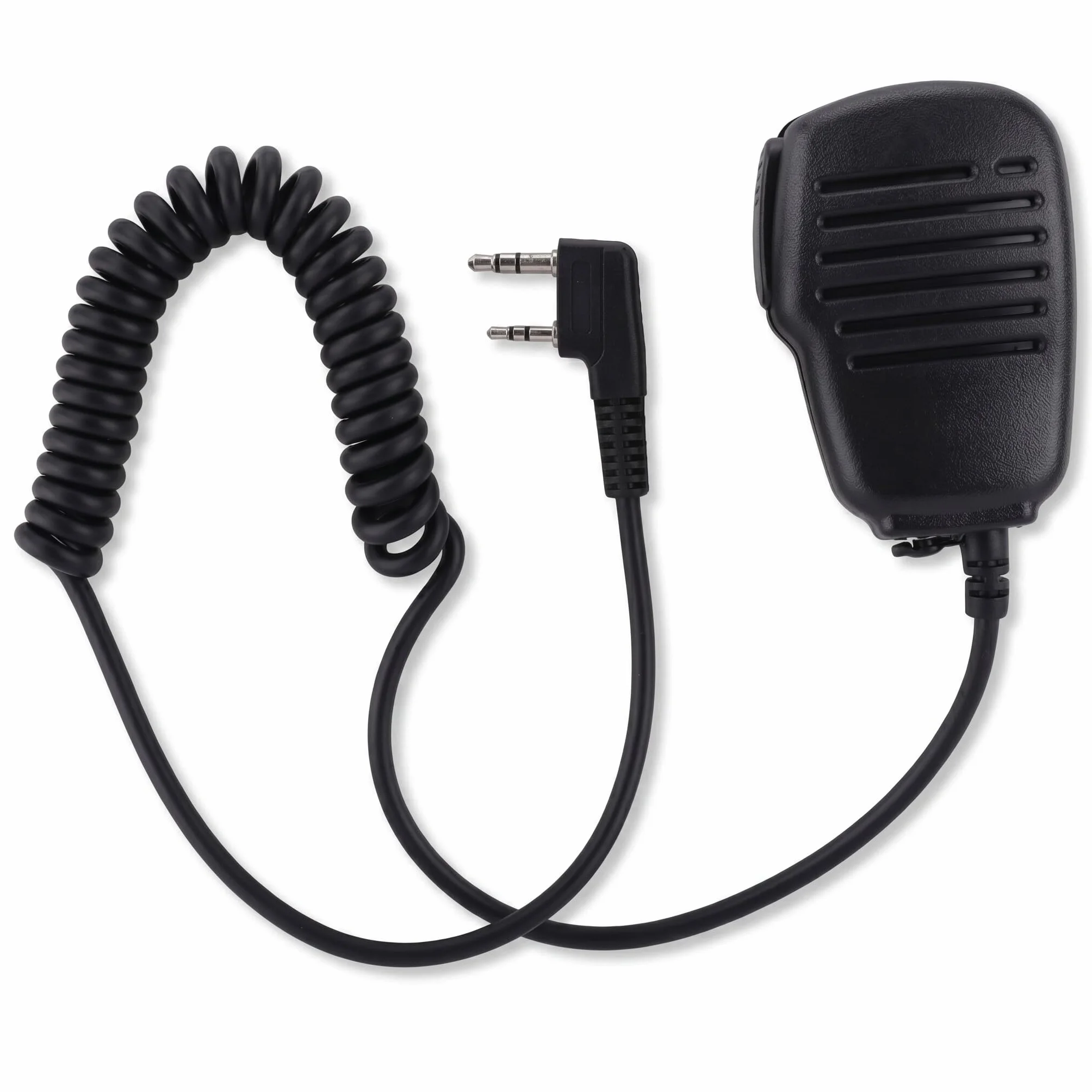 Mikrofon do głośnika Walkie Talkie, wodoodporny 2-pinowy mini PTT ręczny ramię 2-drożny radiowy głośnik zewnętrzny mikrofon do UV5R 888S/Kenwood/TYT