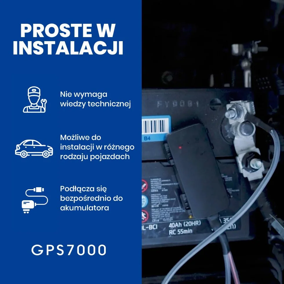 GPS7000-4G Ukryty lokalizator GPS do pojazdów | 30 dni usługi w cenie | Łatwa samodzielna instalacja | Po 30 dniach usługi w cenie możesz zdecydować się na subskrypcję | Brak ukrytych opłat