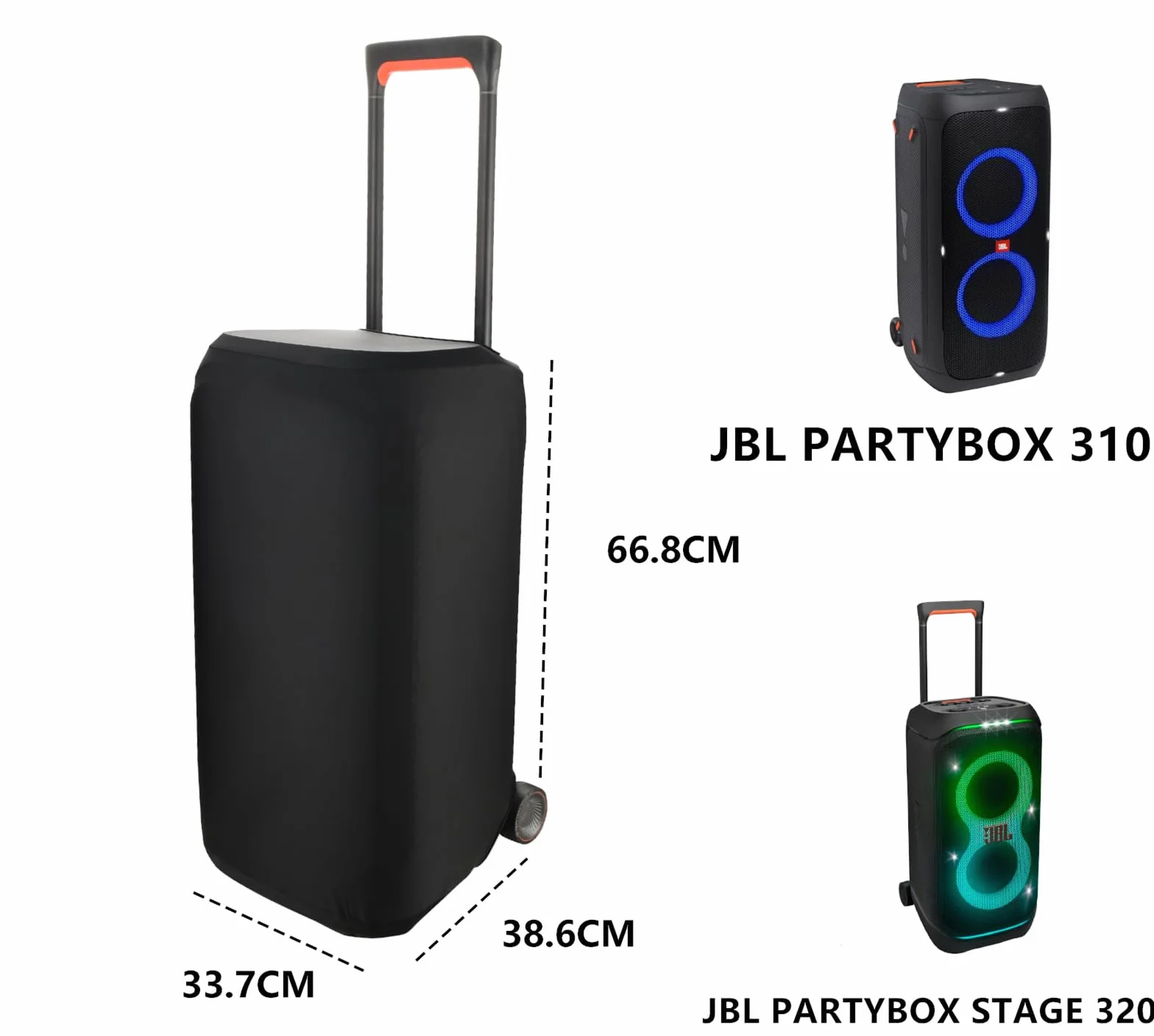 Futerał Ochronny Dust Cover do JBL Partybox Stage 320/310 Czarny
