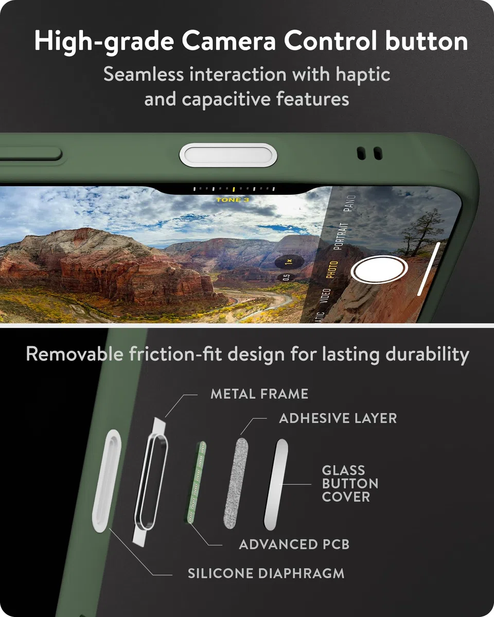 Mysz do iPhone 16 Pro Max Case MagSafe kompatybilny, przycisk sterowania aparatem - Limitless 6.0 - zielony - odporny na wstrząsy futerał na telefon