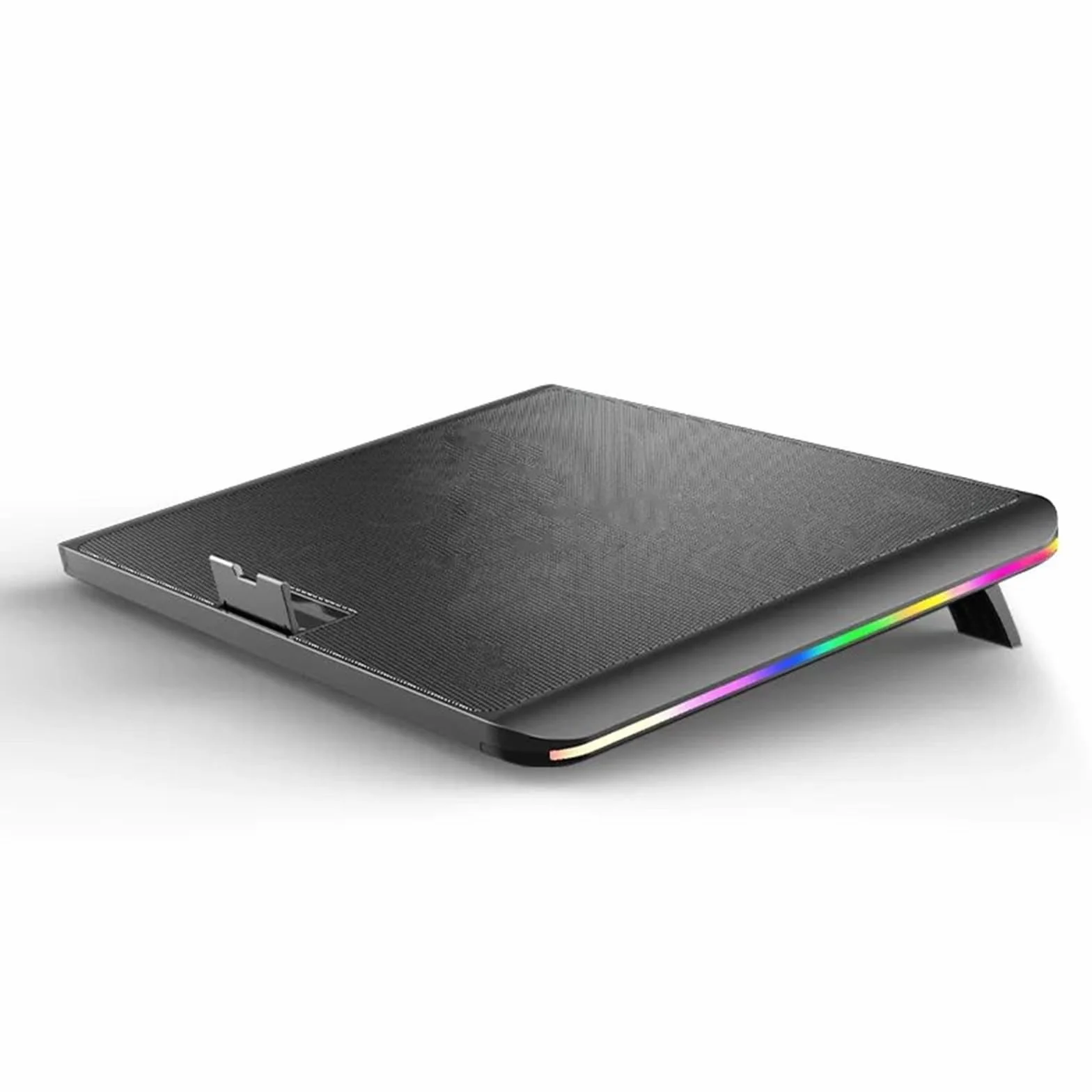 Podkładka chłodząca pod laptopa Oświetlenie RGB Podkładka chłodząca do laptopa Dwa wentylatory 3200 obr./min Cicha chłodnica Chłodzenie laptopa do gier 11-17 cali(One Fan)