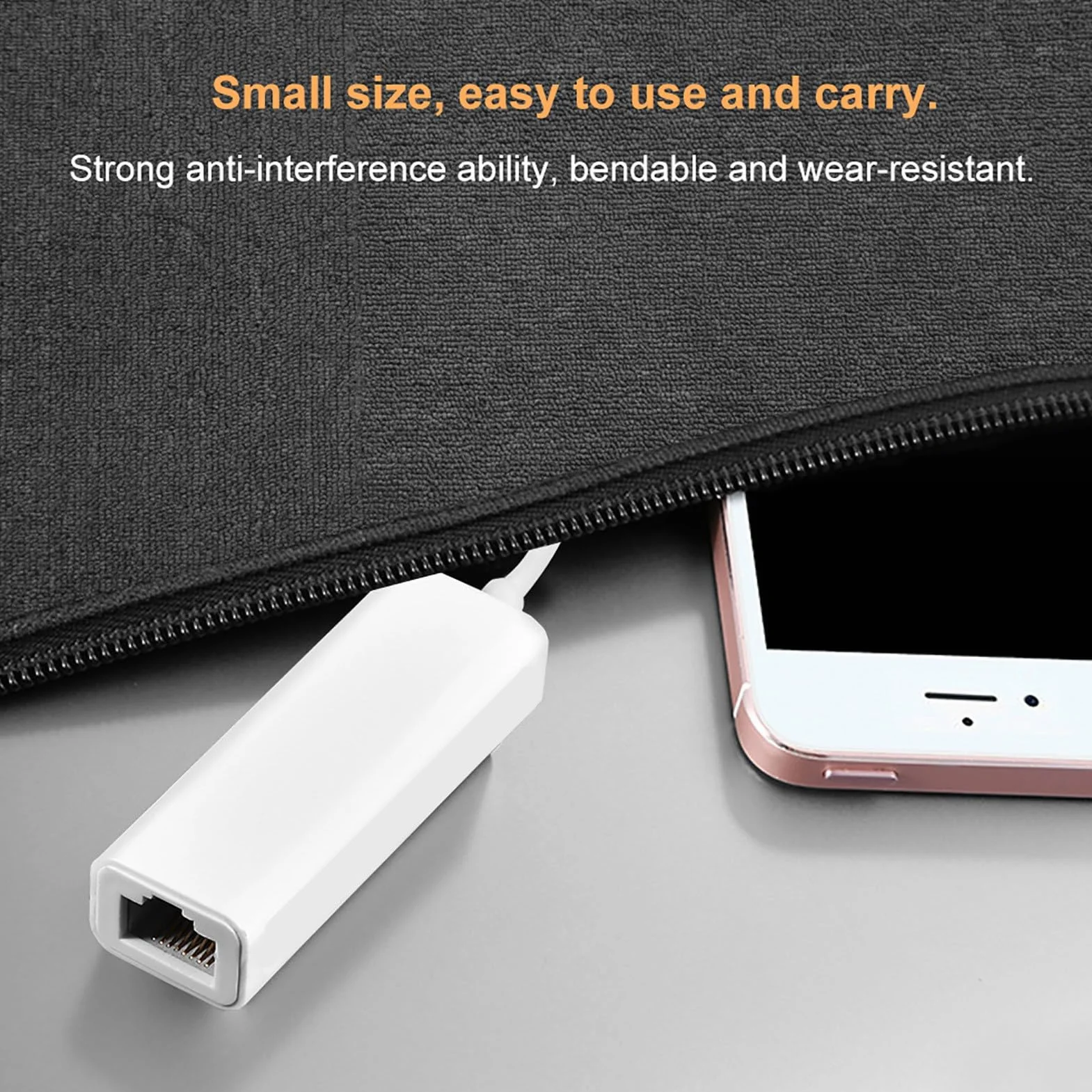 Konwerter Typu C na Rj45 Adapter Rj45 Typu C Biały Plastikowy Usb 3.1 Typ C na Rj45 100 Mb/S Ethernet Lan Adapter Sieciowy Konwerter do Laptopa Macbook Usb C
