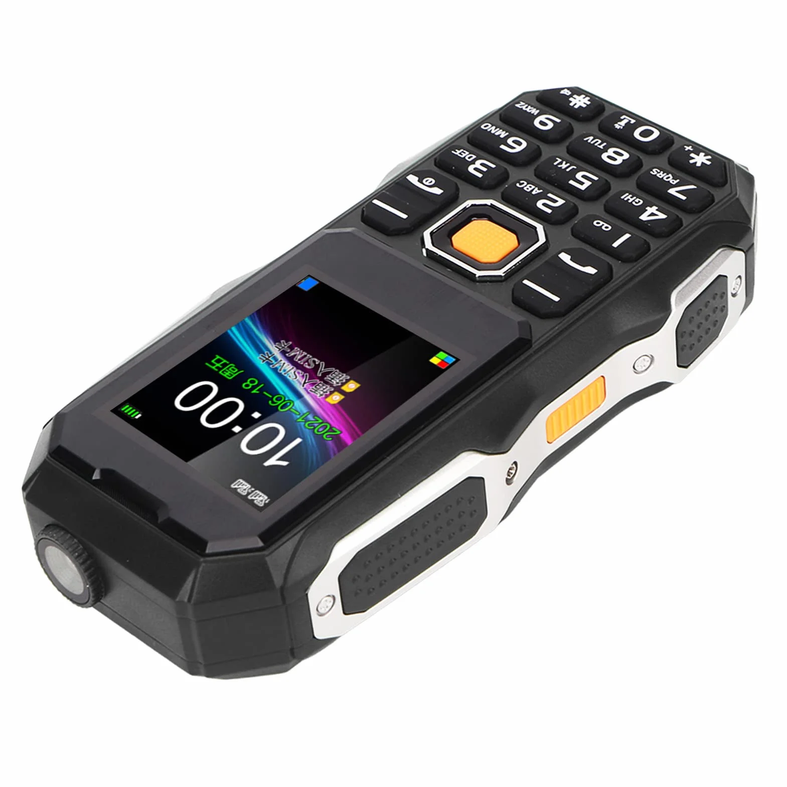 CCYLEZ Starszy telefon komórkowy, aparat 0,3 megapikseli, rodzina telefonów komórkowych dla seniorów, silny sygnał 1,8 cala do słuchania wiadomości (czarny)