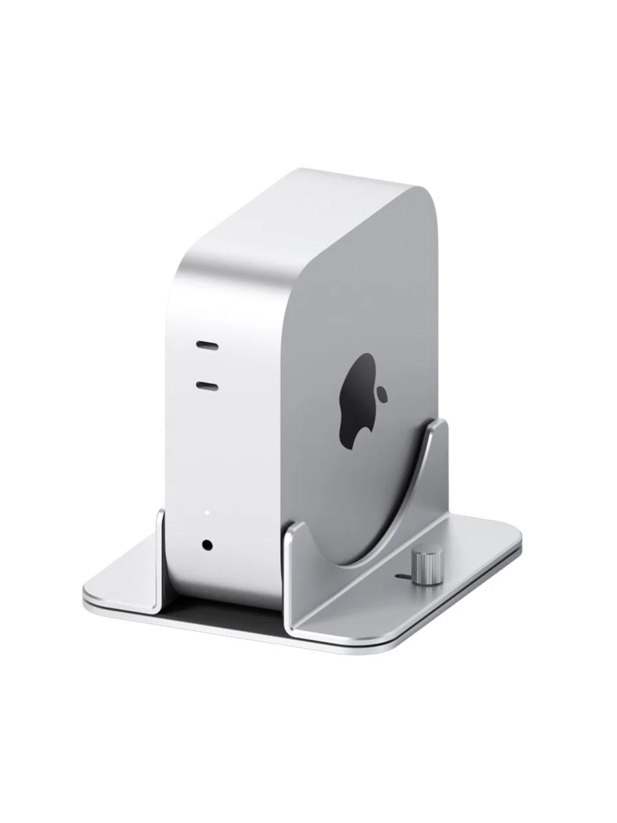 Hagibis Pionowy Stojak do Mac Mini M4, Aluminiowy Stop, Podstawka na Laptopa, Antypoślizgowy Uchwyt Komputerowy, Stojak na Biurko Kompatybilny z M4 Chip Mac Mini Pro