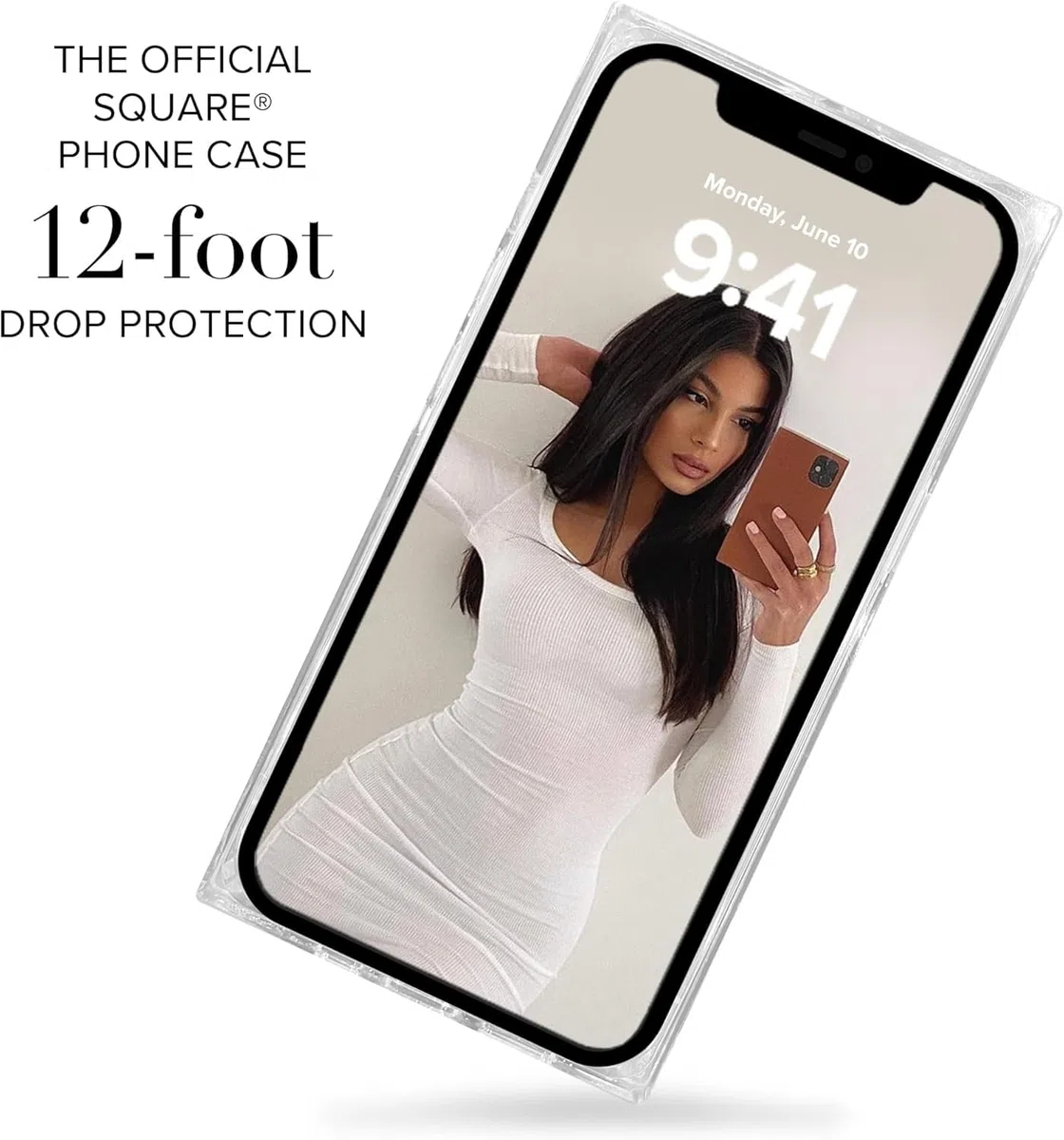 Flaunt Kwadratowe etui ochronne, kompatybilne z iPhone 14 Pro Max, kompatybilne z MagSafe i bezprzewodowym ładowaniem, testowane upadkowo i odporne na wstrząsy, oficjalne kwadratowe etui na telefon