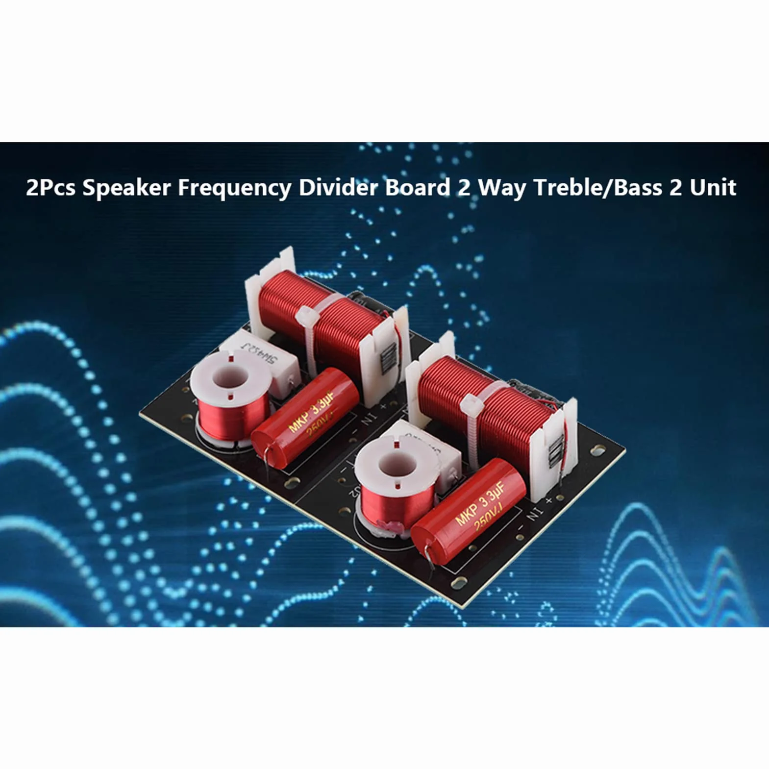 2-drogowa Głośnik Crossover Crosover Crossover Podział na Tweofer Tweeter 150W HiFi Filtr Dźwiękowy z Drutu