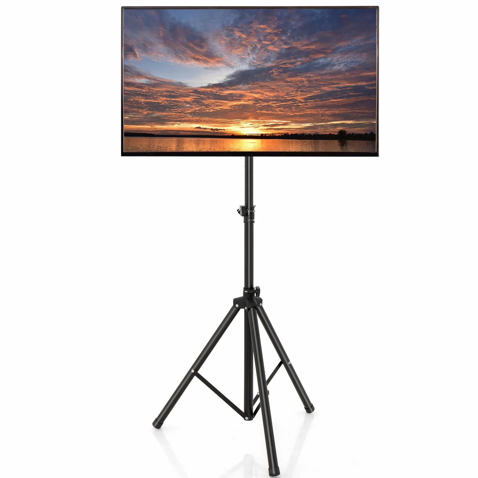 COSTWAY Stojak pod telewizor z regulacją wysokości, 21–47 cali, 35 kg, 450x100 mm, czarny