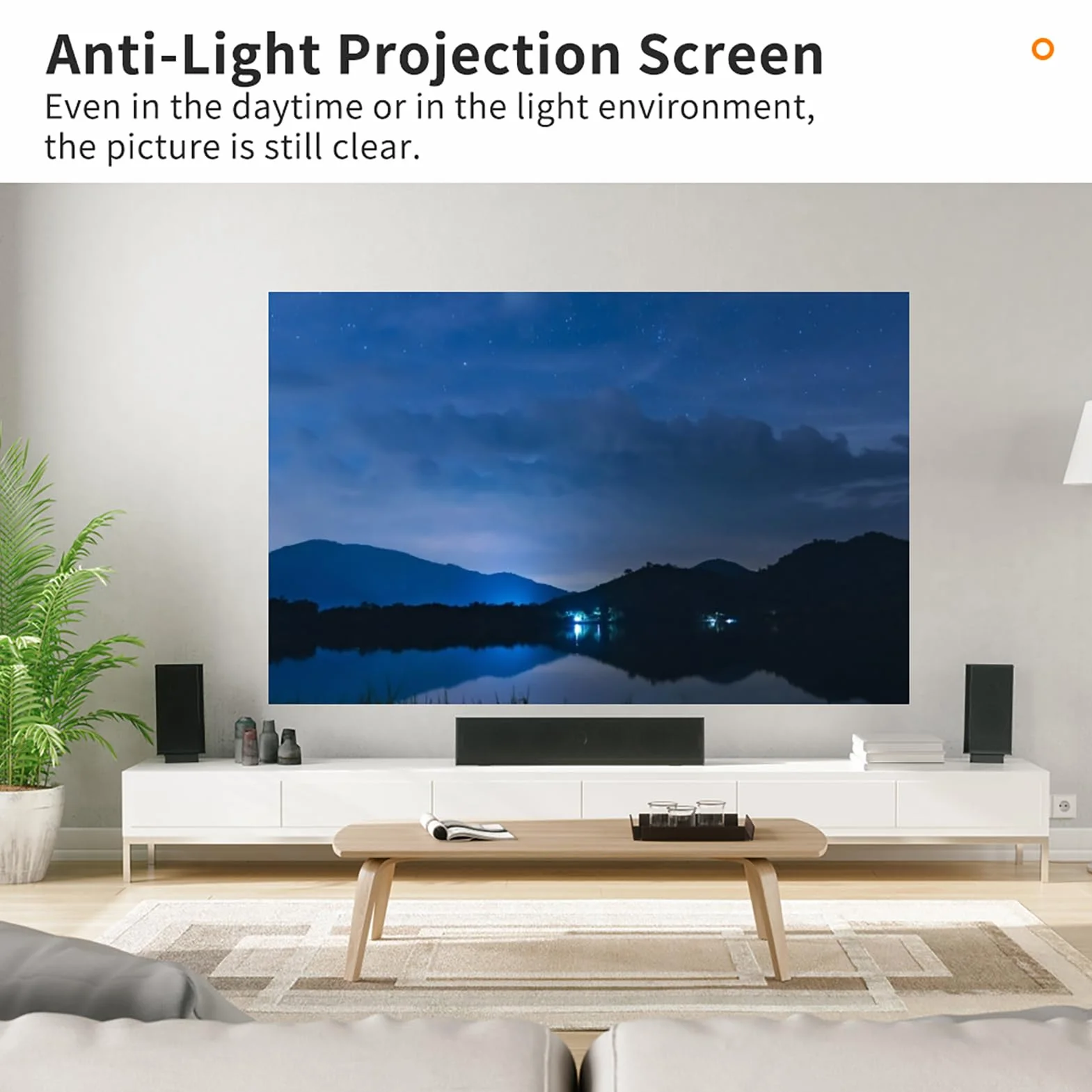 Przenośny Ekran Projektora Składany 16:9 100 cali HD 4K 1080p Anti Light