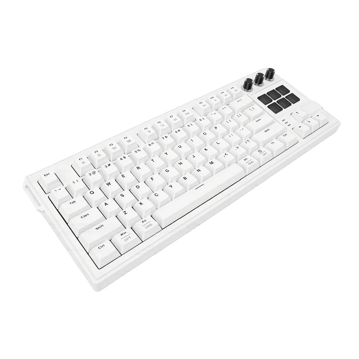 78-klawiszowa Klawiatura Mechaniczna, Podświetlenie RGB, Wymienne Przełączniki czerwone. (WHITE)