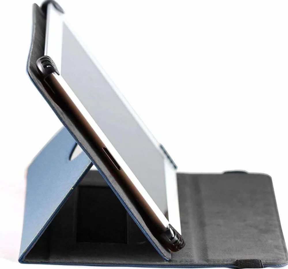 Navitech Niebieskie etui z obrotowym stojakiem 360 i rysikiem kompatybilne z tabletem DOOGEE T30 Ultra 2,5K 11 cali