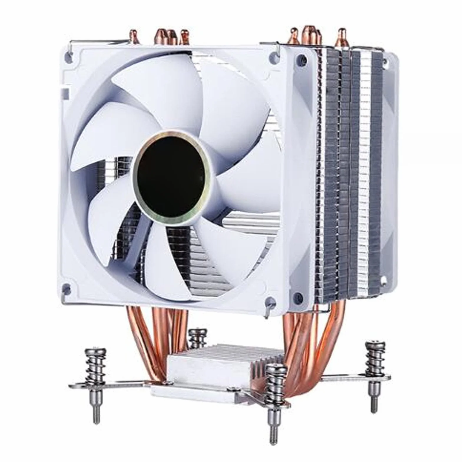 Chłodnica Procesora z 4 Rurkami Cieplnymi, Doskonałe Chłodzenie, Cicha Praca, łatwa Instalacja, Odpowiednia dla LGA 775 1150 1151 1155 1156 1200 1700 1356 1366