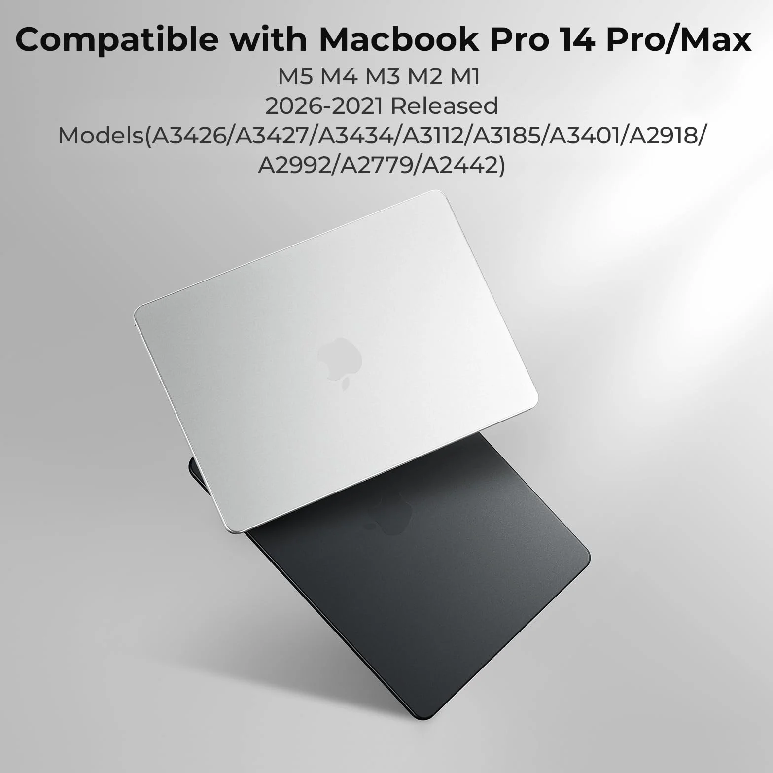 BlueSwan Etui PP kompatybilne z Macbook Pro 14 cali M5 M4 M3 M2 M1 ultracienkie odporne na pęknięcia odciski palców